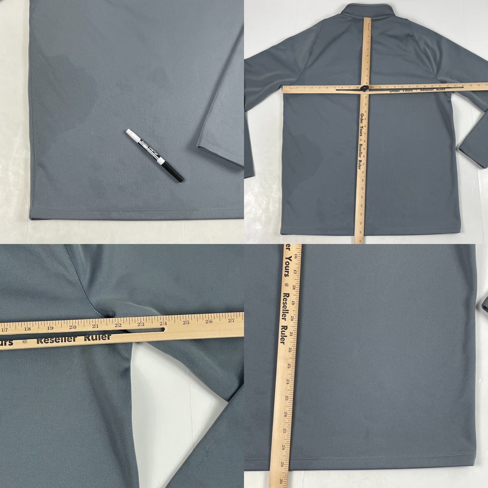 Nike Nike Shirt Mens Large Gray Golf Dri-Fit Fleece 1/4 Zip Pullover Golfing Dri-Fit Nike Golf Pullover Mens Large Gray Thick Fleece 1/4 Zip Size US L / EU 52-54 / 3 - 9 Thumbnail