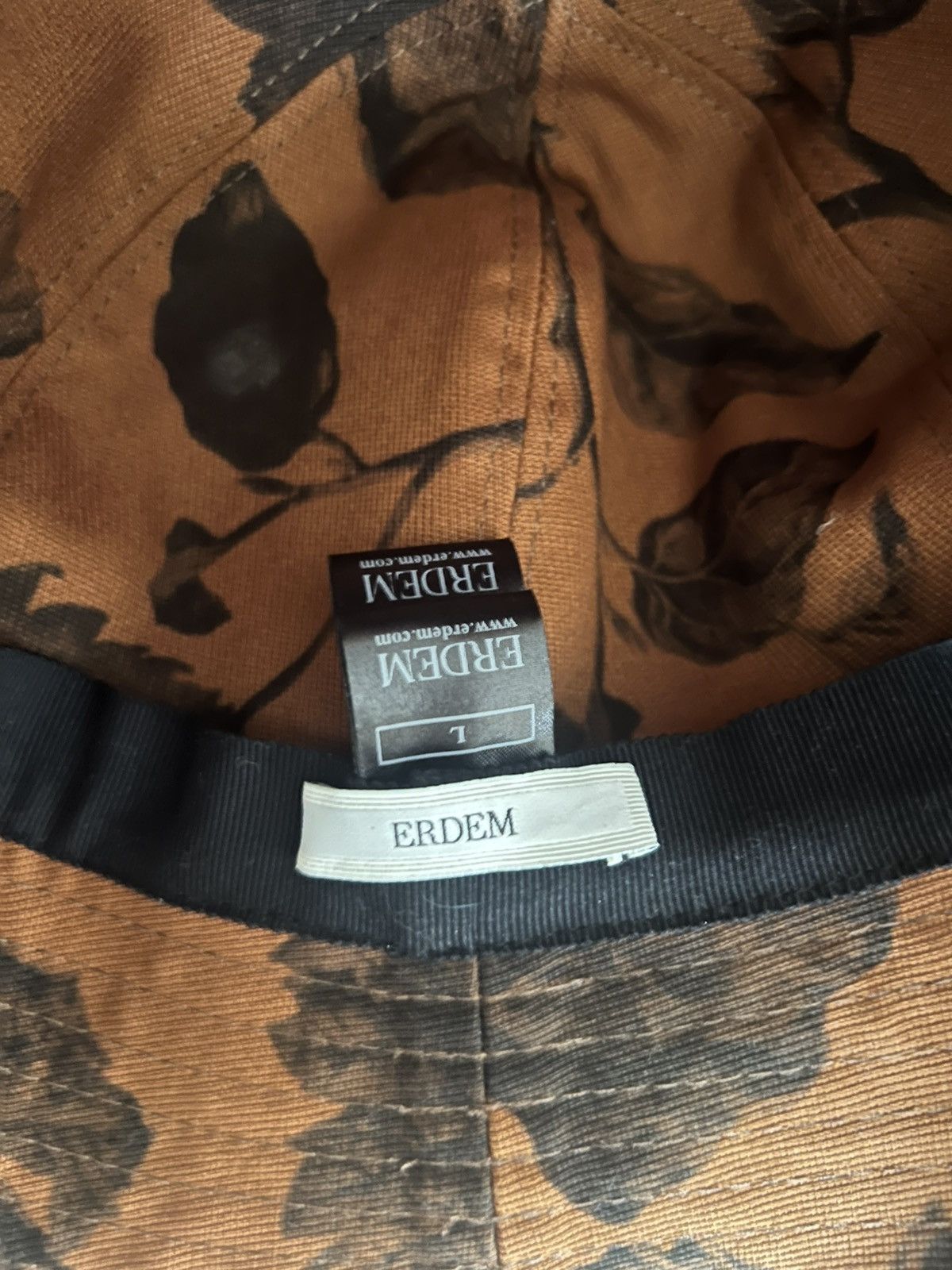 Erdem Erdem Brown Legge Bucket Hat Size ONE SIZE - 3 Thumbnail