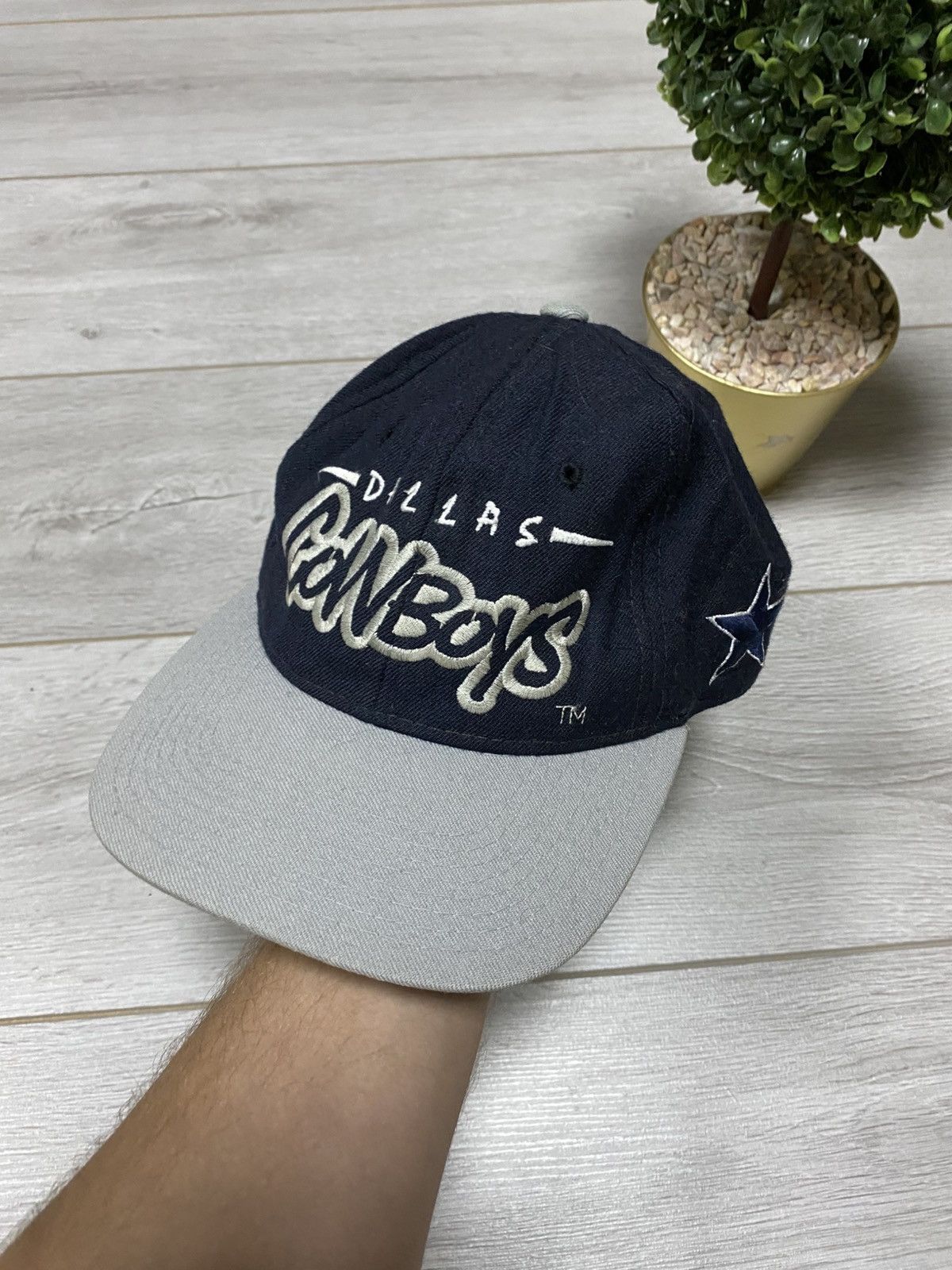 Starter Vtg 90's Dallas Cowboys wool Cap Team NFL Hat Drew Pea Size ONE SIZE - 1 Thumbnail