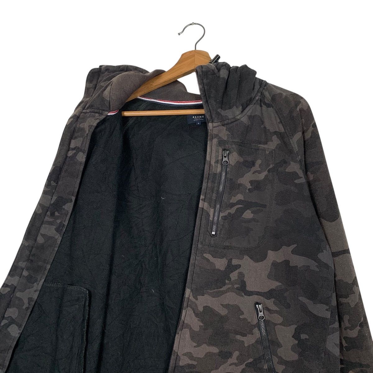 Beams Plus Beams Heart Camo Zipper Hoodie Size US L / EU 52-54 / 3 - 11 Thumbnail