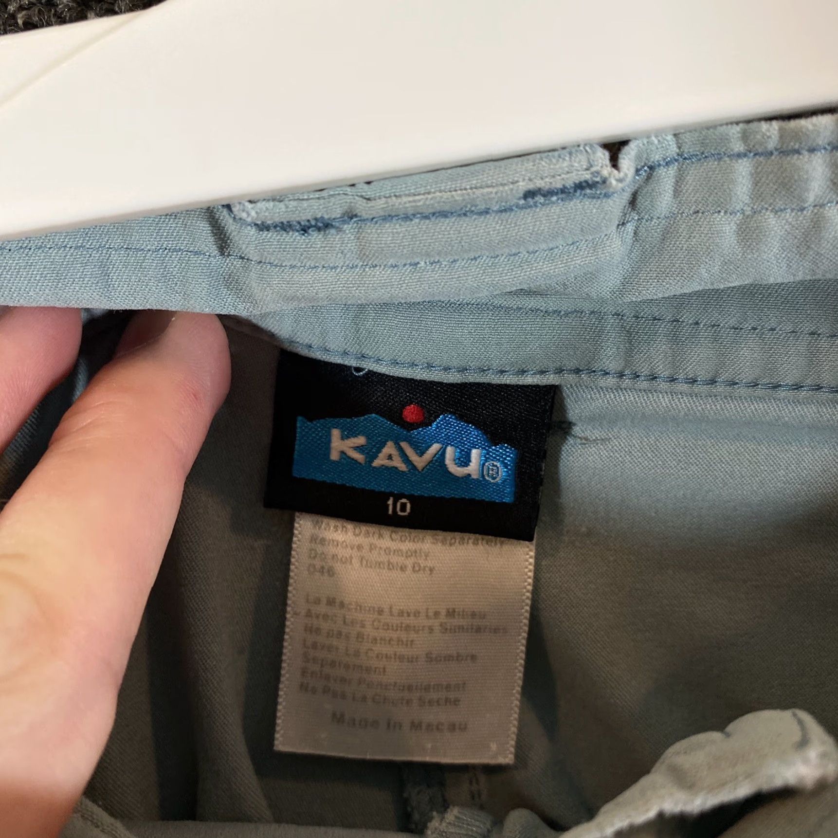 KAVU KAVU Shorts Women’s 10 Blue Chino Activewear Hiking Outdoor Size 32" / US 10 / IT 46 - 6 Thumbnail