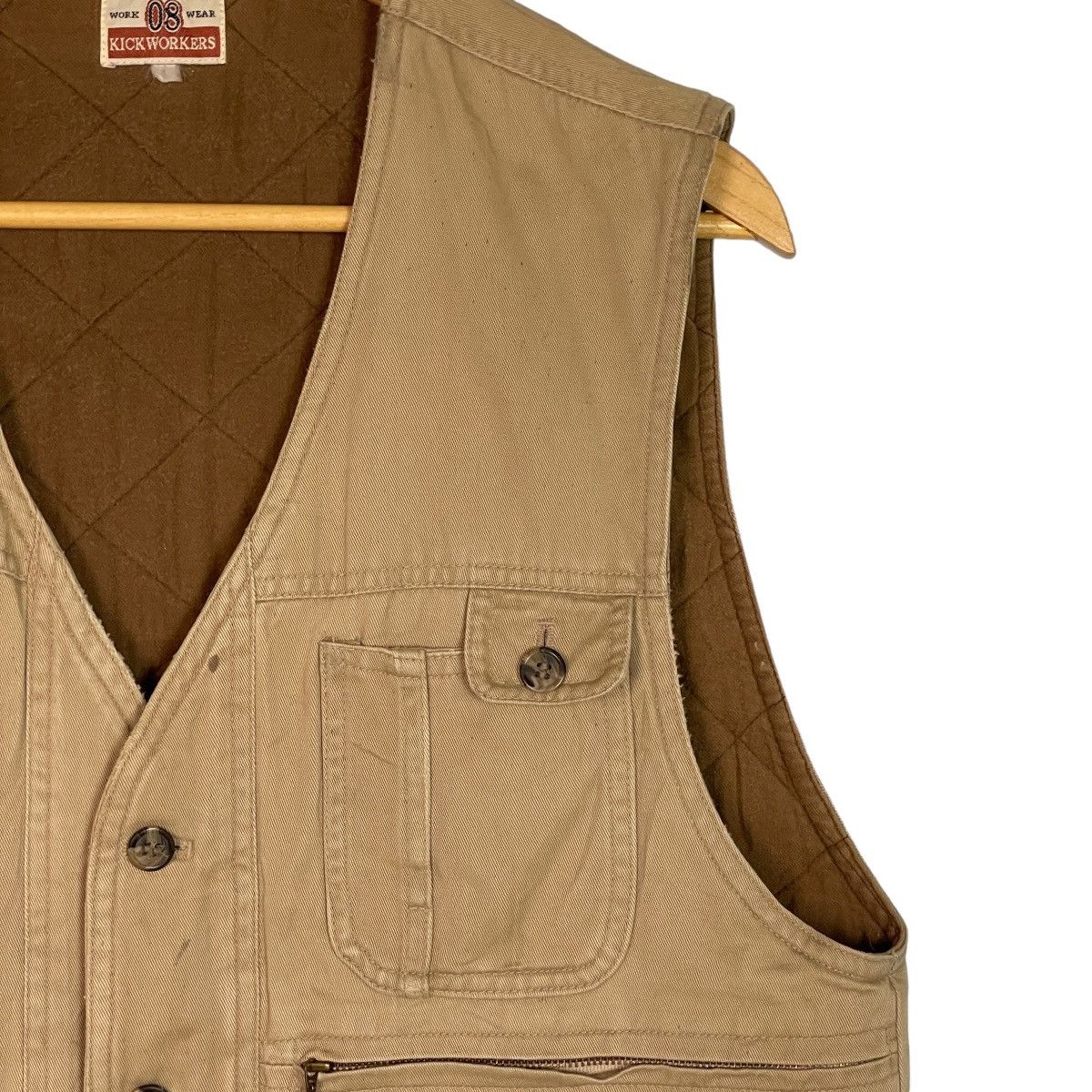 Japanese Brand Kickworkers Workwear 08 Multipocket Vest Size US M / EU 48-50 / 2 - 4 Thumbnail