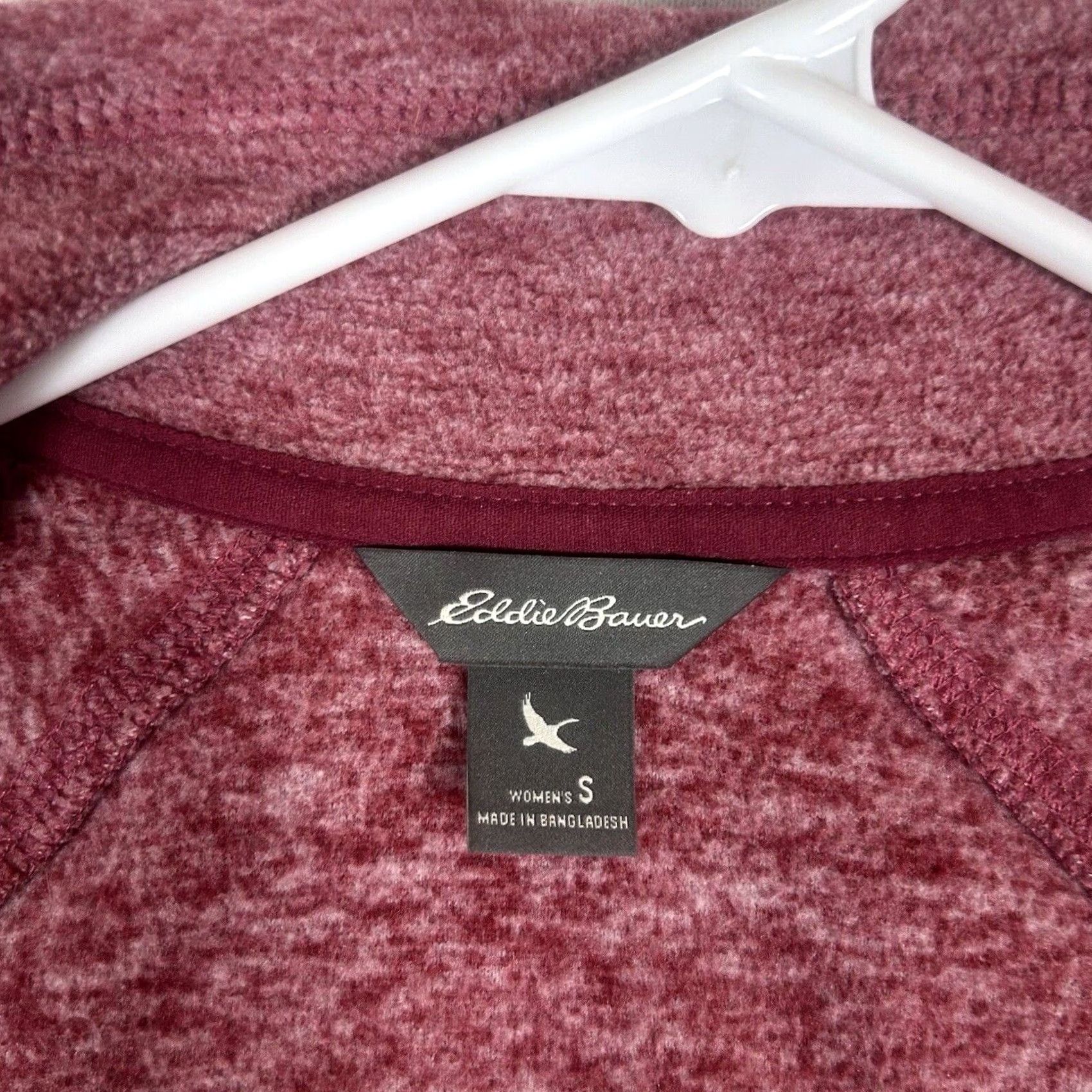 Eddie Bauer Eddie Bauer Women’s Small Full Zip Up Sweater Jacket Red Salmon Casual FLAWED Size S / US 4 / IT 40 - 3 Thumbnail