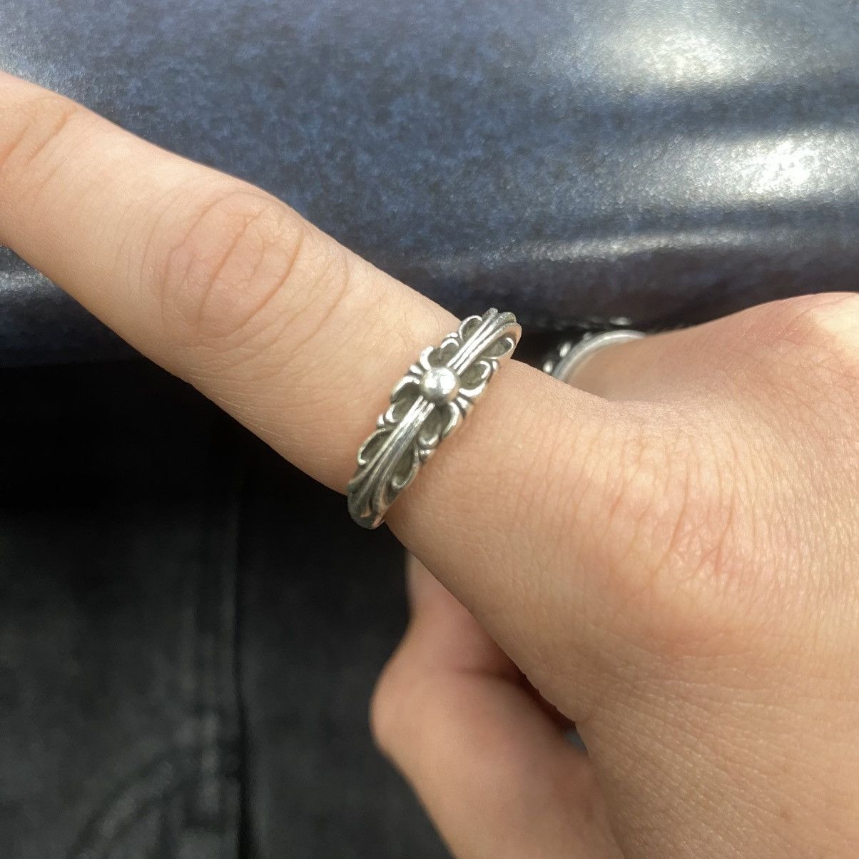 Chrome Hearts Chrome Hearts Baby Classic Floral Cross Ring Size ONE SIZE - 15 Thumbnail