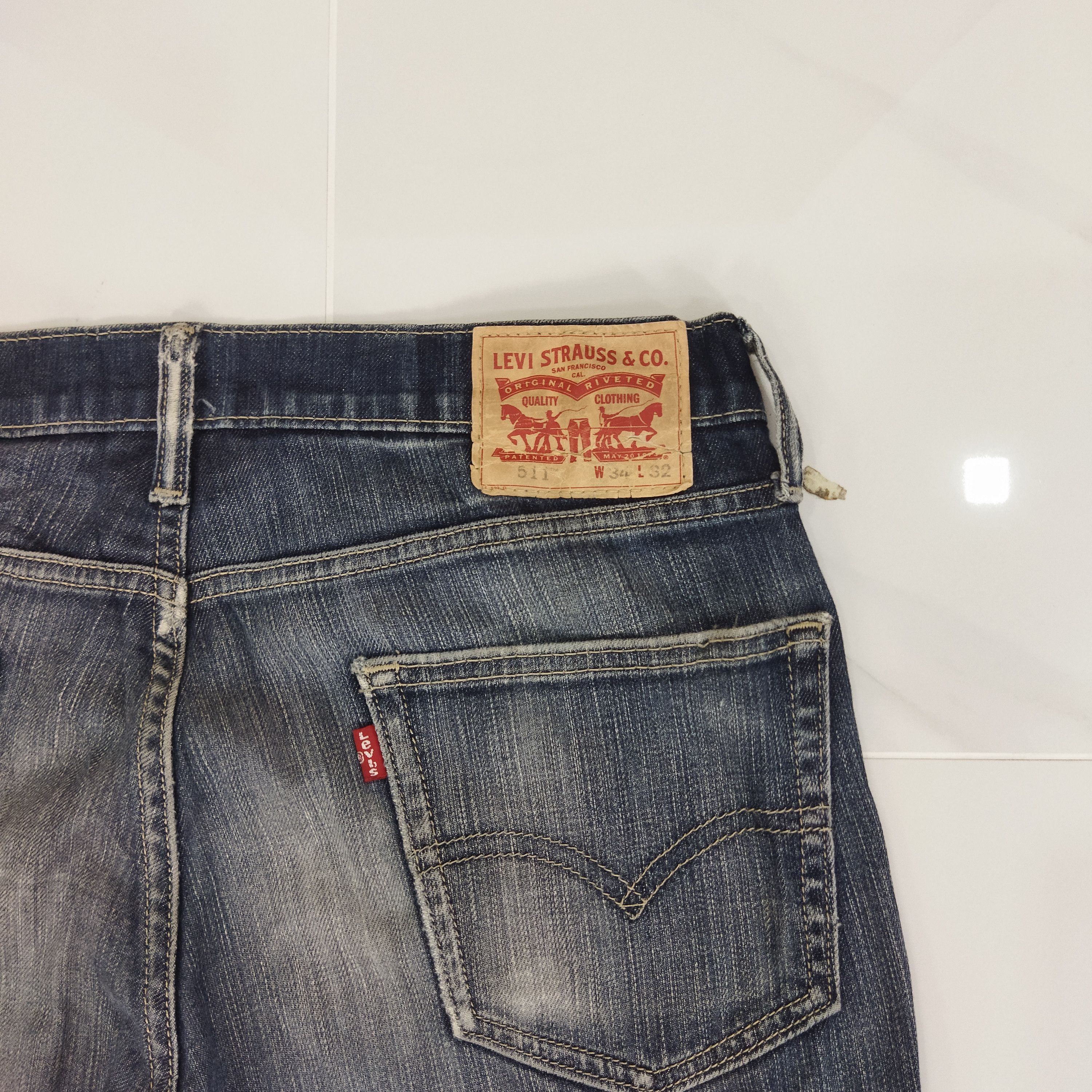 Levi's LEVI'S 511 DISTRESSED JEANS PANTS Size US 34 / EU 50 - 11 Thumbnail