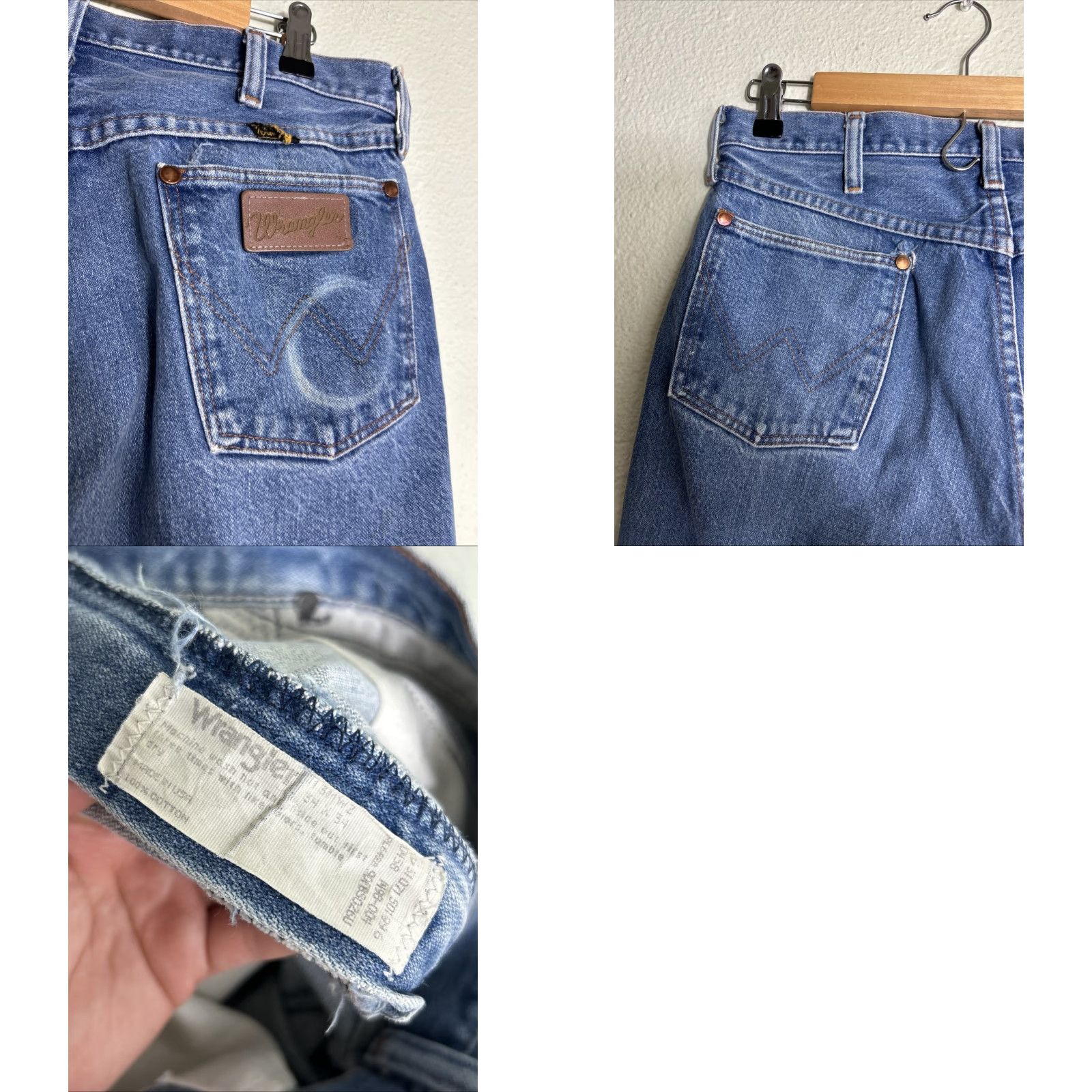 Wrangler VINTAGE Wrangler Jeans Light Wash Straight 32x34 USA Blue Mens Jeans Size US 32 / EU 48 - 10 Thumbnail