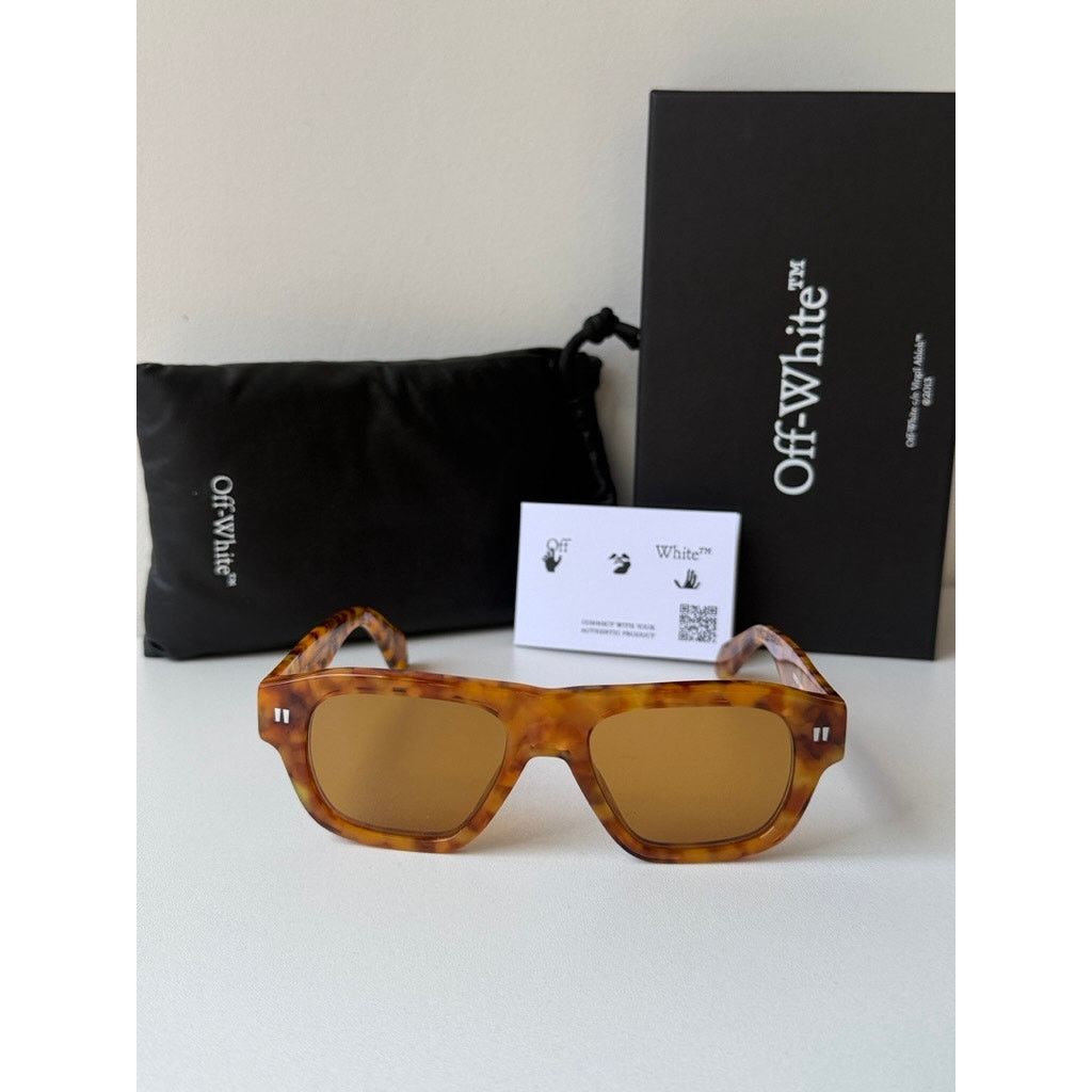 Off-White NEW Off White Providence Havana Brown Unisex Sunglasses Size ONE SIZE - 4 Thumbnail