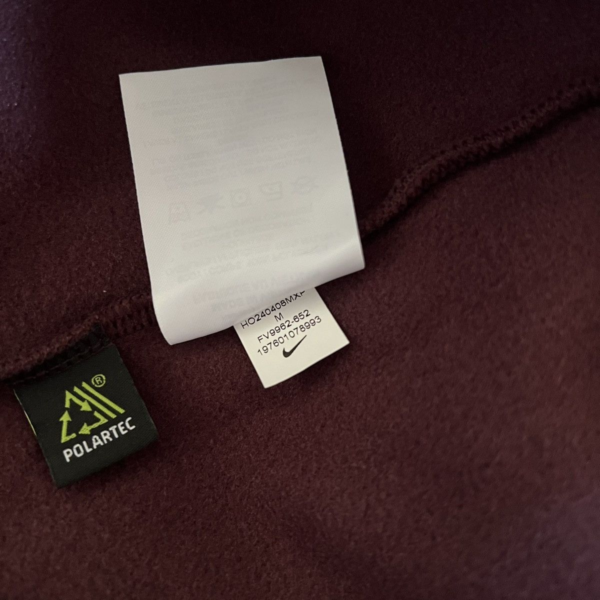 Nike Nike Trail Polartec 1/4-Zip Fleece Running Top - Burgundy Size US M / EU 48-50 / 2 - 4 Thumbnail