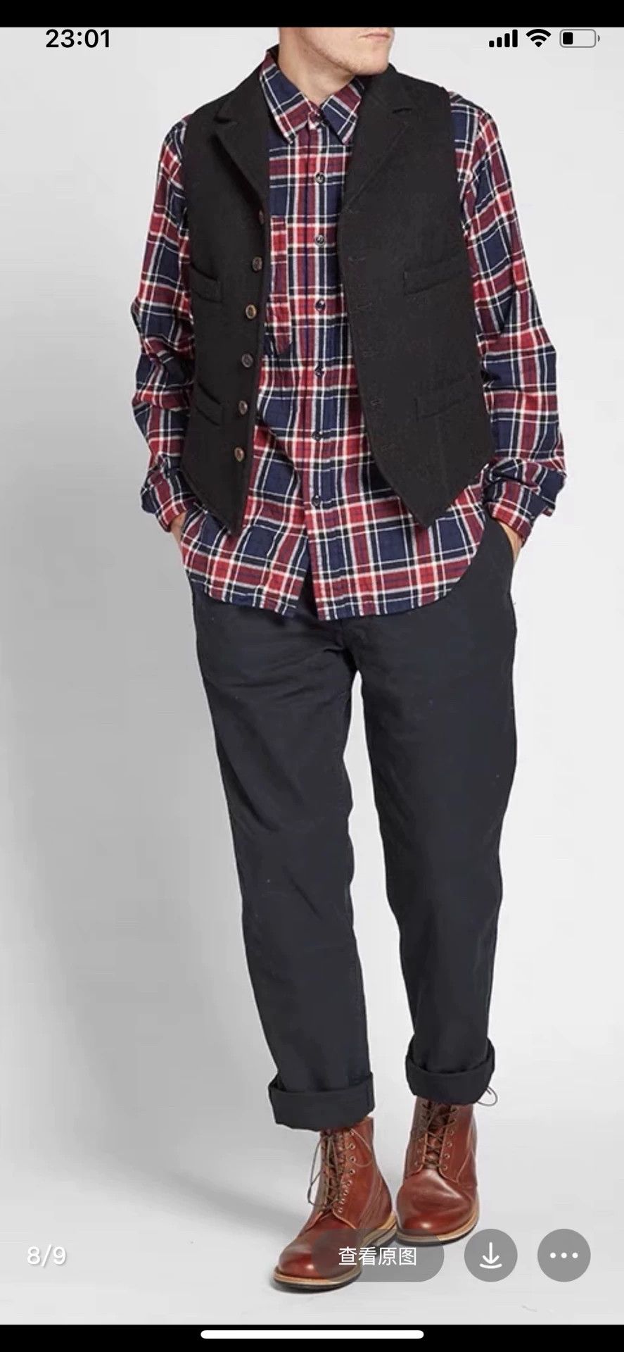 Nigel Cabourn navy wool vest by Nigel Cabourn Size US L / EU 52-54 / 3 - 1 Thumbnail