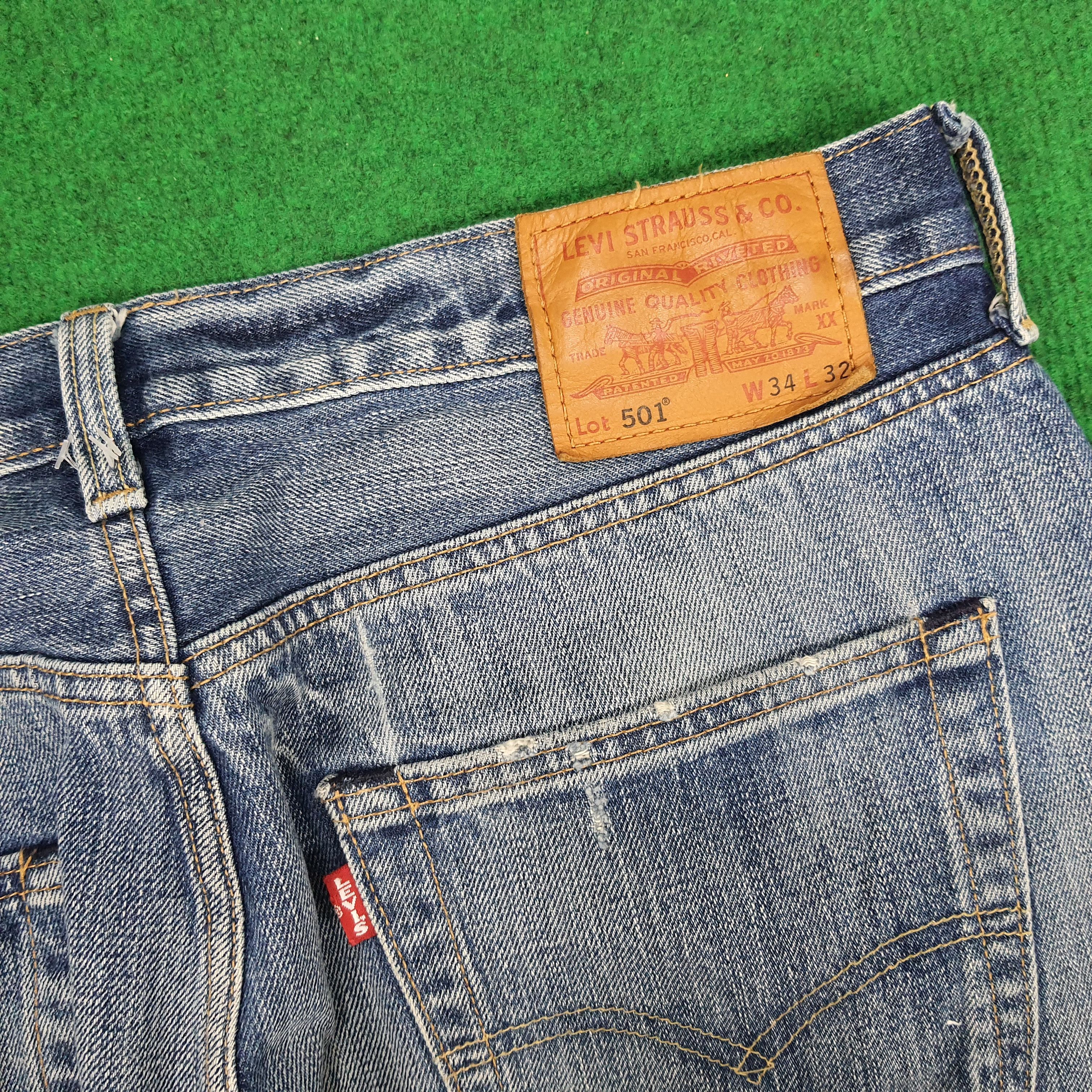 Levi's × Levi's Vintage Clothing × Vintage Vintage Levi's 501 Distressed Style Jeans Size US 34 / EU 50 - 5 Thumbnail