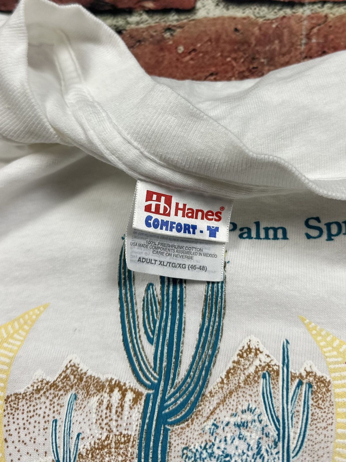 Hanes Vintage Palm Springs Tee Southwest Native American Desert Size US XL / EU 56 / 4 - 7 Thumbnail