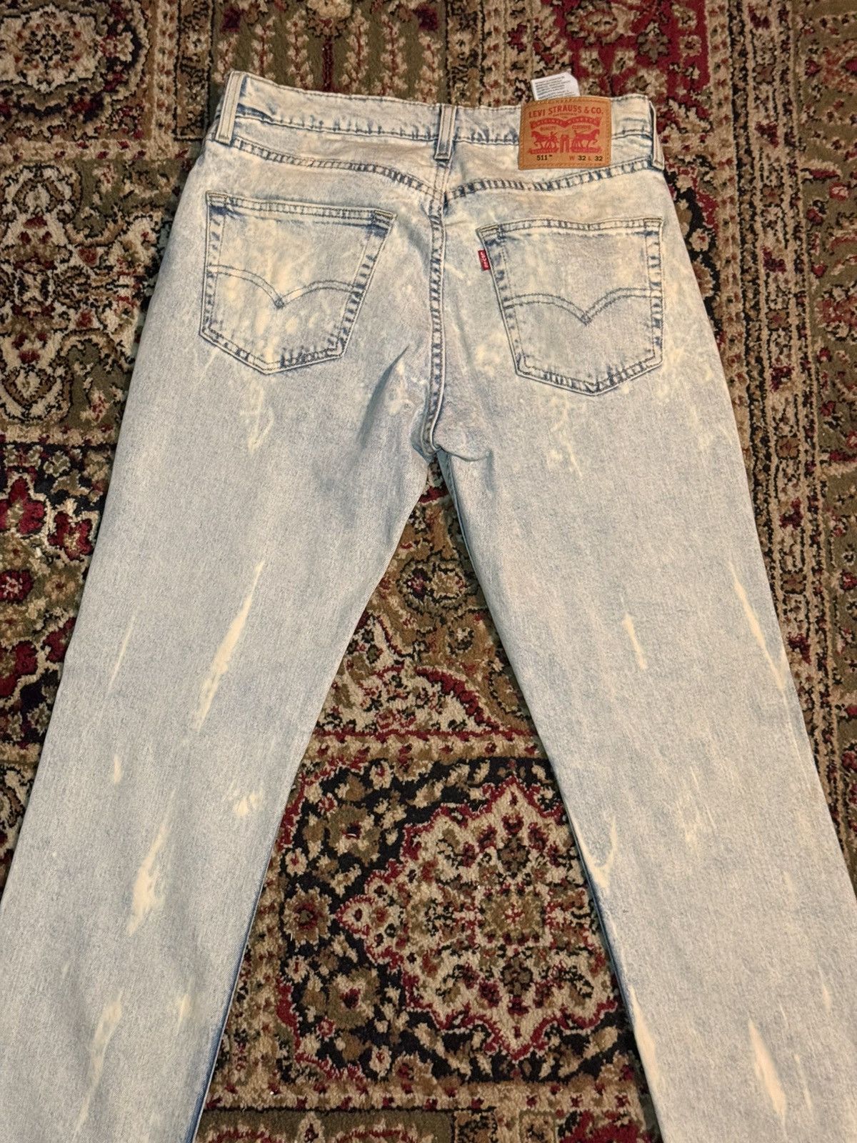 Levi's Vintage Clothing Bleached 511 Levi’s denim jeans Size US 32 / EU 48 - 4 Thumbnail