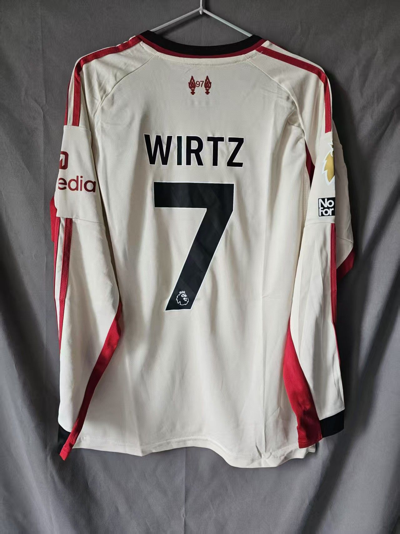 Adidas 2025 26 Liverpool 7 Florian Wirtz Jersey Away Size US M / EU 48-50 / 2 - 1 Thumbnail