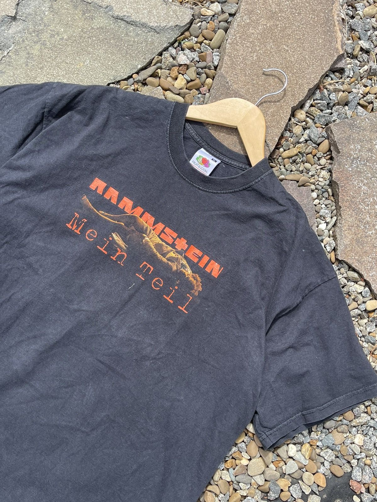 Band Tees × Vintage Rammstein Vintage Me In Teil black t-shirt tee double side Size US XL / EU 56 / 4 - 4 Thumbnail