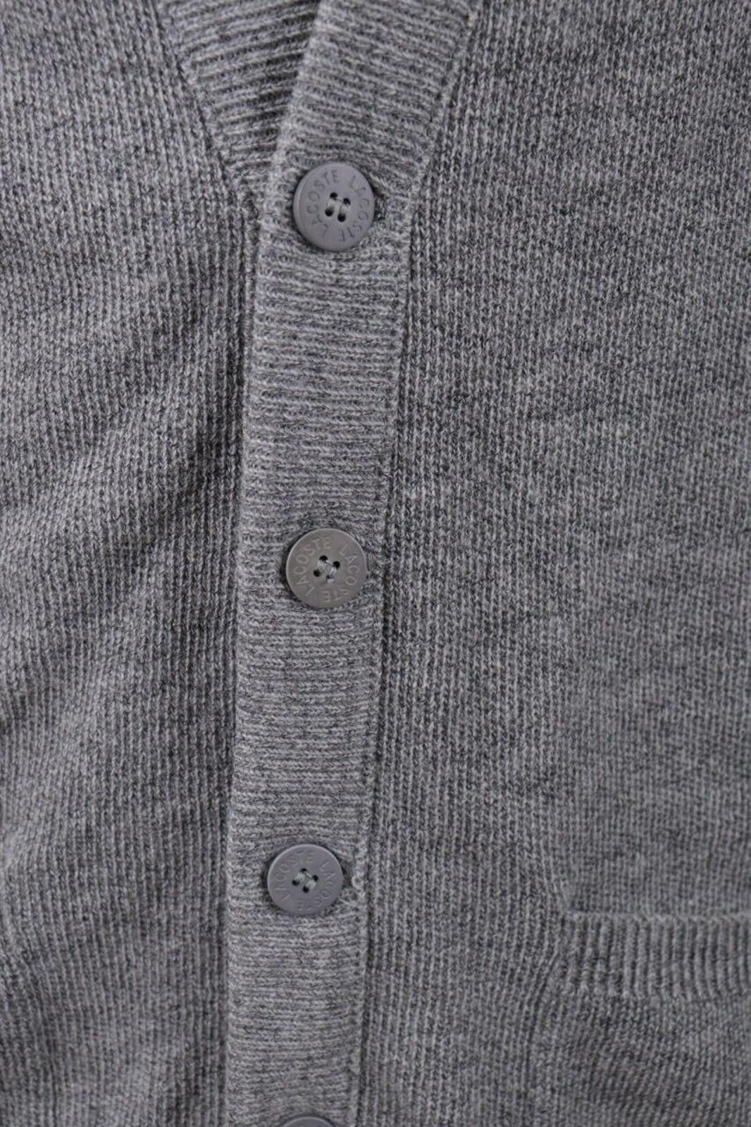 Lacoste Lacoste Gray Wool Button Down Sweater Size 4 / M Size US M / EU 48-50 / 2 - 3 Thumbnail