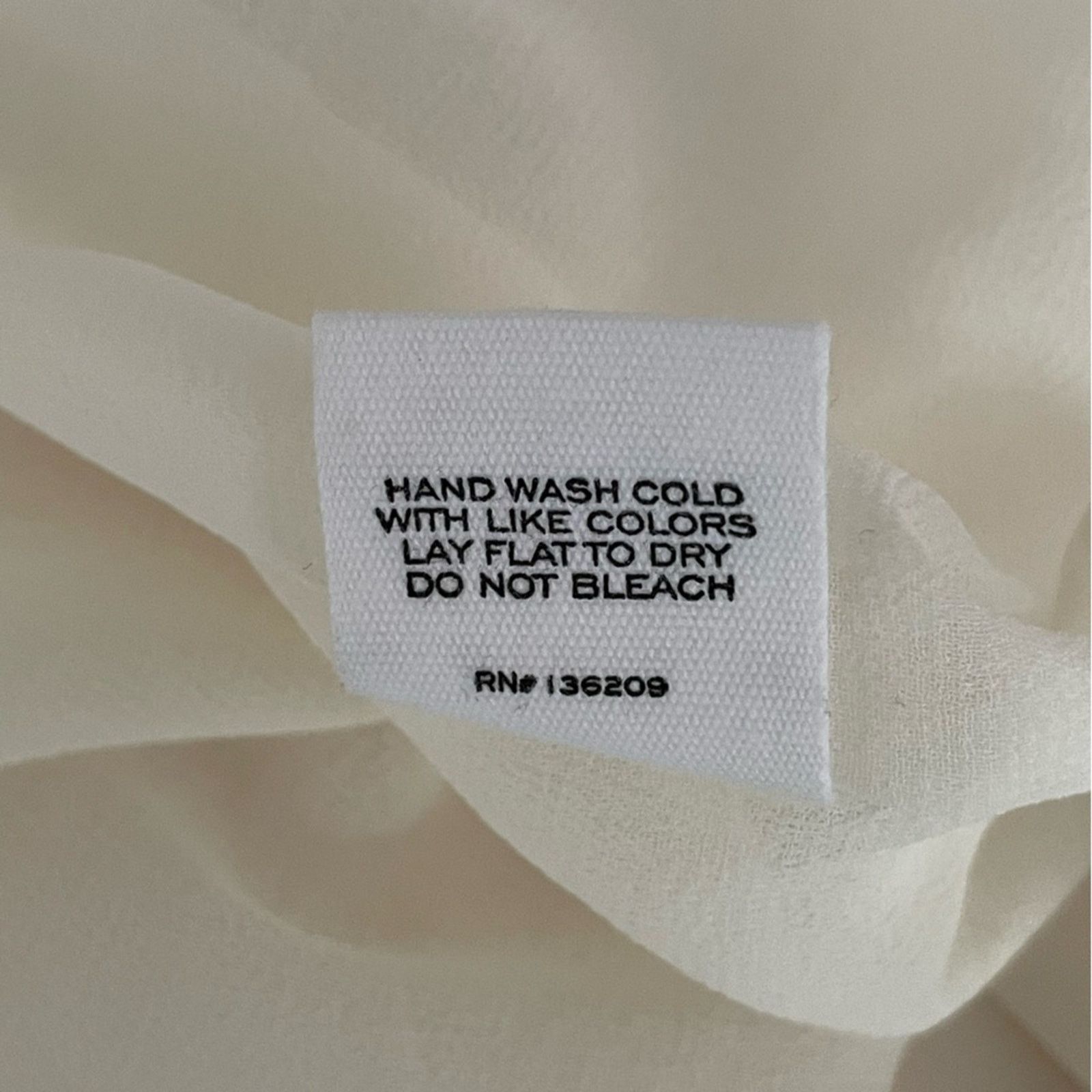 Hatch The Andrea Dress White Black Ditsy Floral Silk Blend S