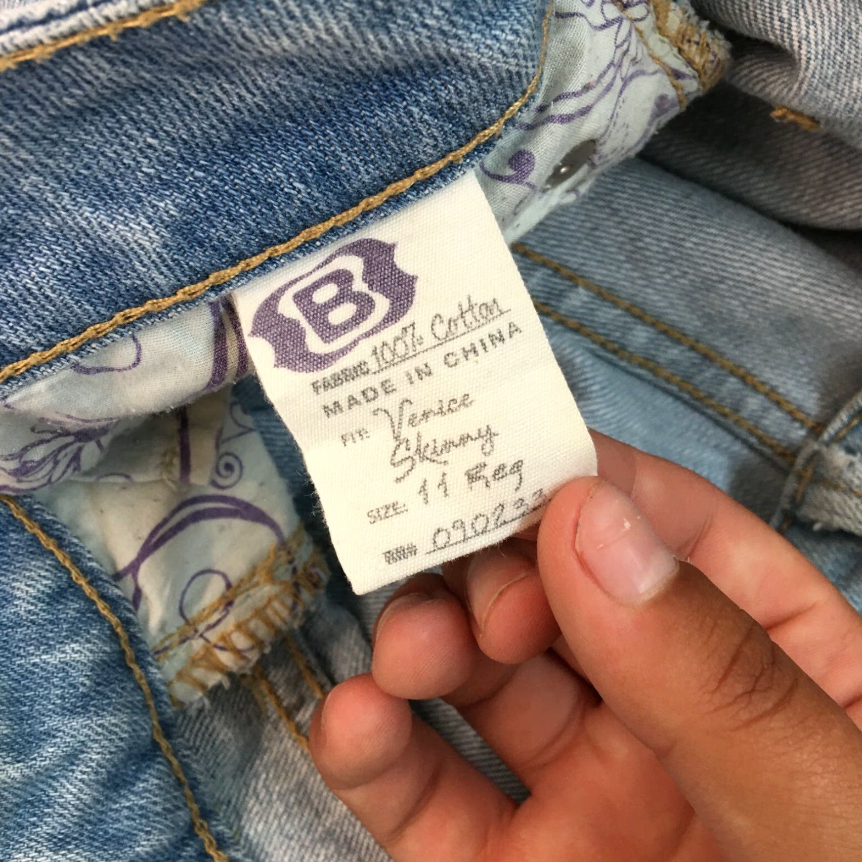 Denime Bullhead Venice Women's Distressed Skinny Jeans Size 11 Blue Denim 34x31 Size 32" / US 10 / IT 46 - 6 Thumbnail