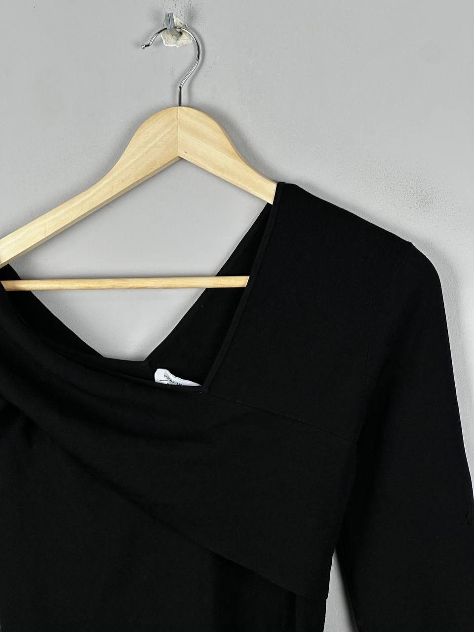 & Other Stories Black Long Sleeve Asymetrical Top, Women's — image 5 of 6