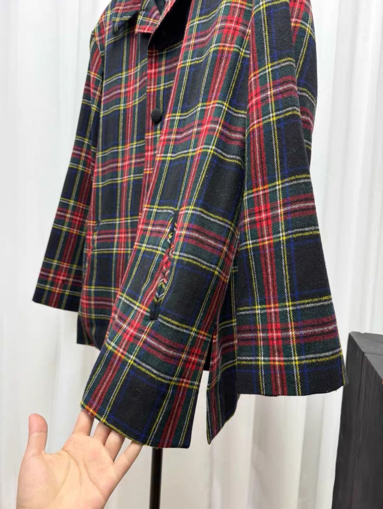 Yohji Yamamoto 90s Yohji Yamamoto plaid blazer Size 46R - 8 Thumbnail
