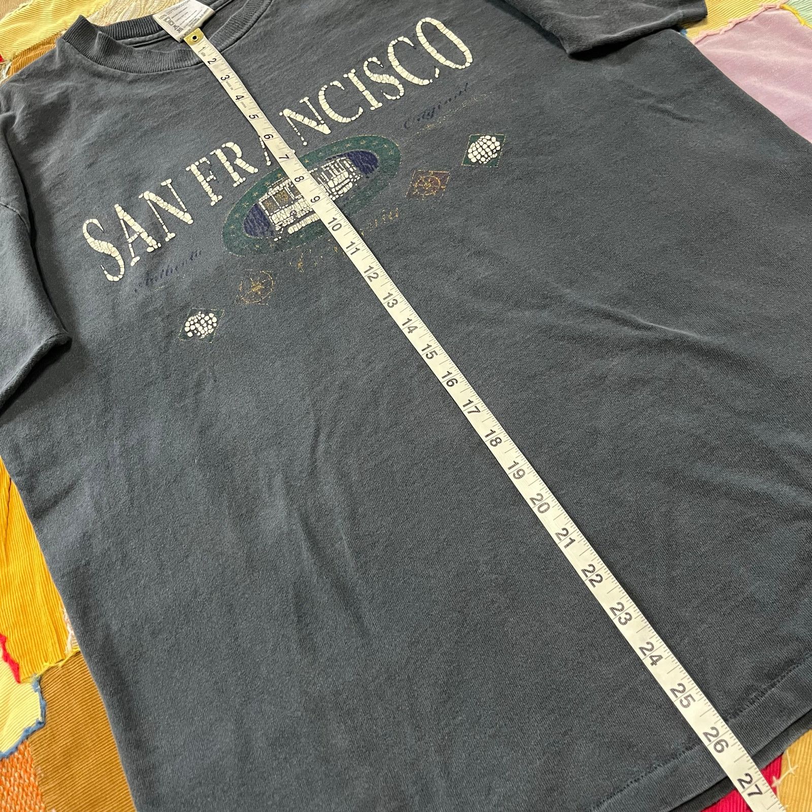 Other Vintage 90s Oneita San Francisco Black Shirt XL Size US XL / EU 56 / 4 - 4 Thumbnail