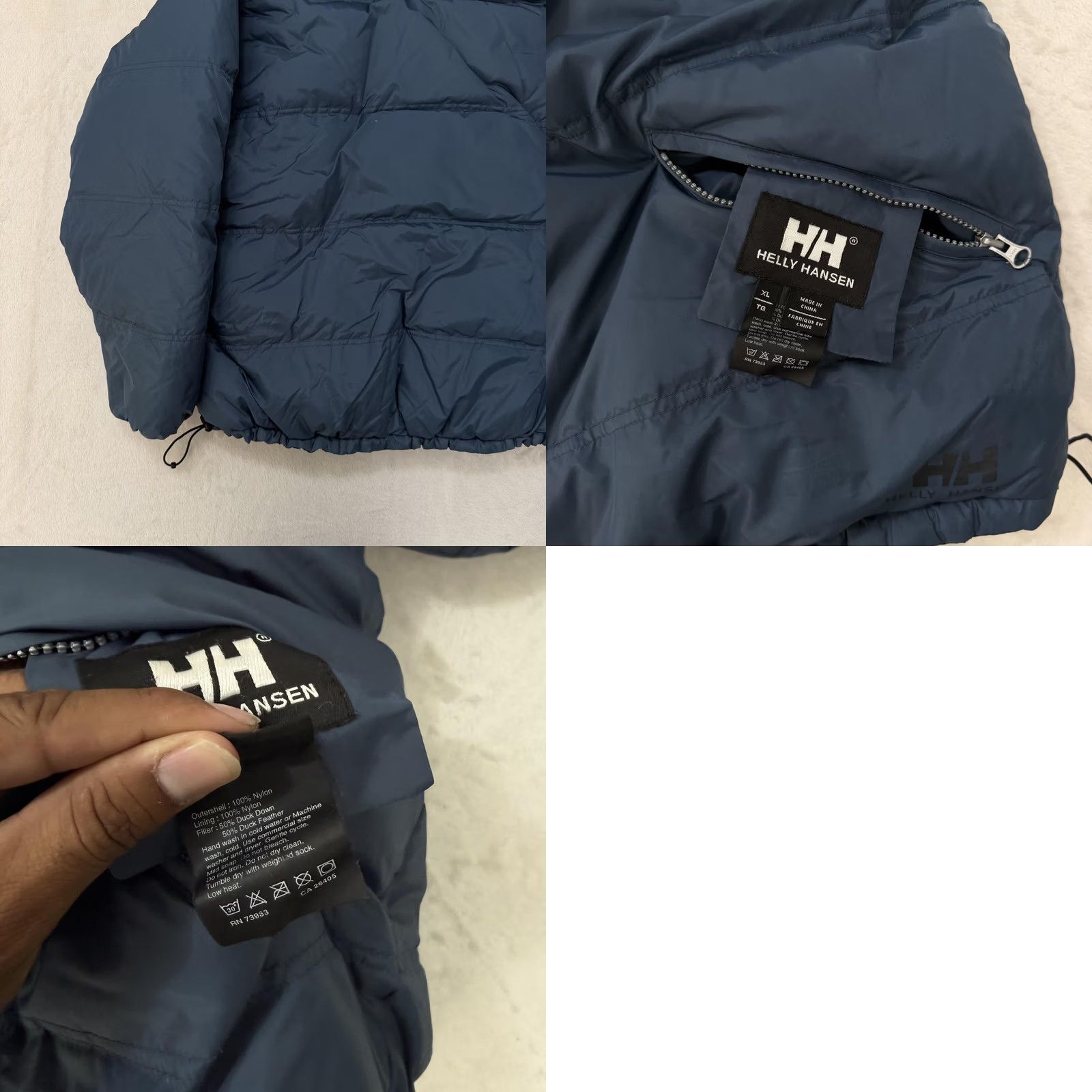 Helly Hansen Helly Hansen Puffer Jacket Mens XL Blue Down Full Zip Winter Hiking Outdoor Jacket Size US XL / EU 56 / 4 - 10 Thumbnail
