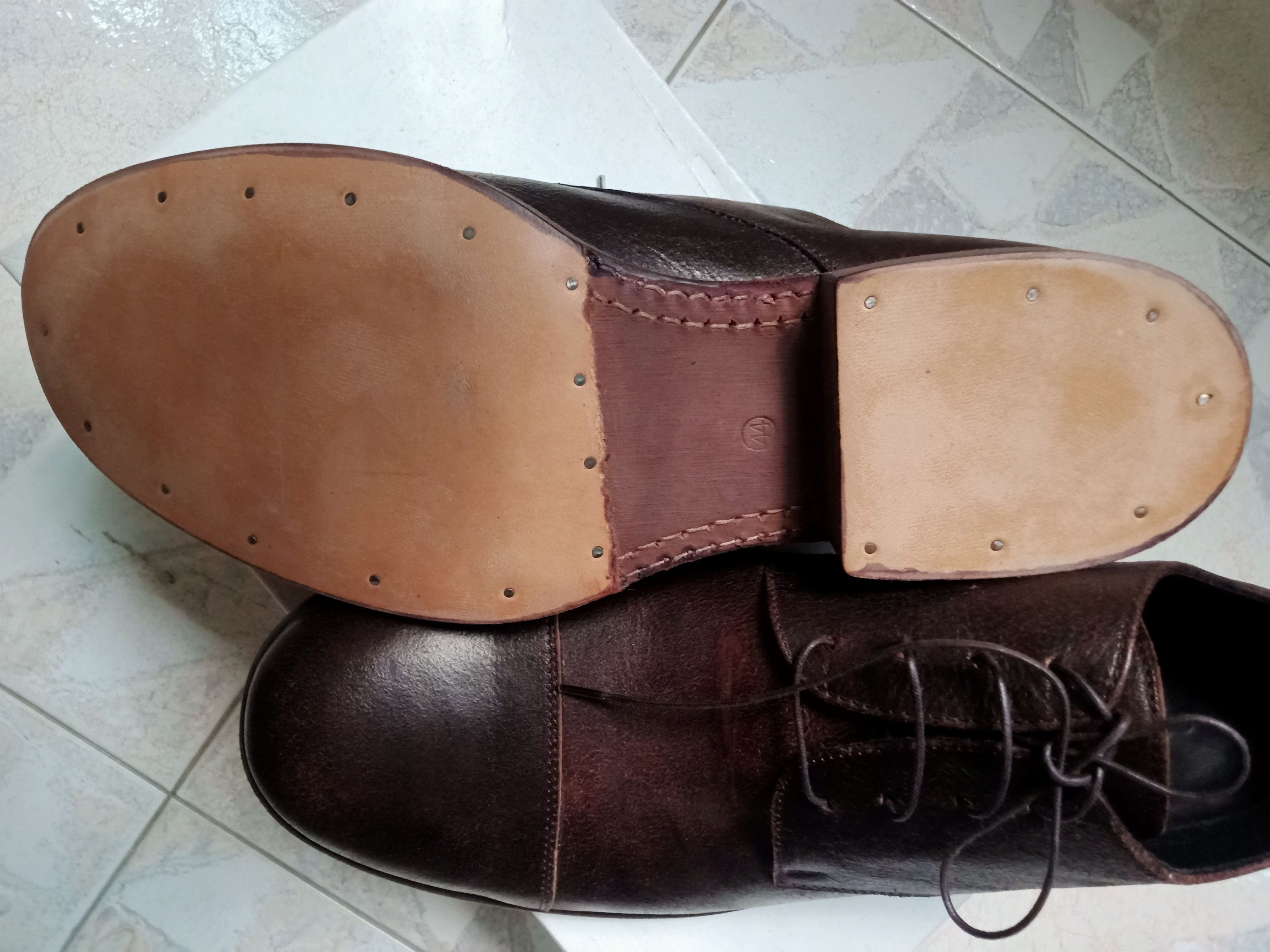 Carpe Diem Heavy destroyed waxed horse derby Size US 11 / EU 44 - 2 Thumbnail