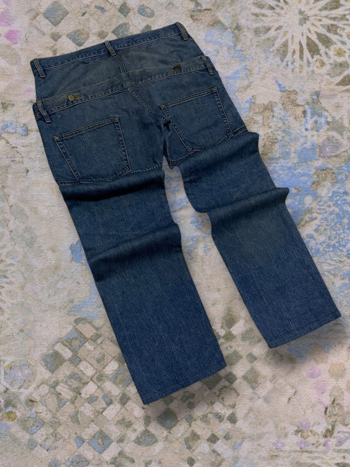 Final Home Vintage 90s Authentic Designer Final Home Double Waist Denim Size US 33 - 10 Thumbnail