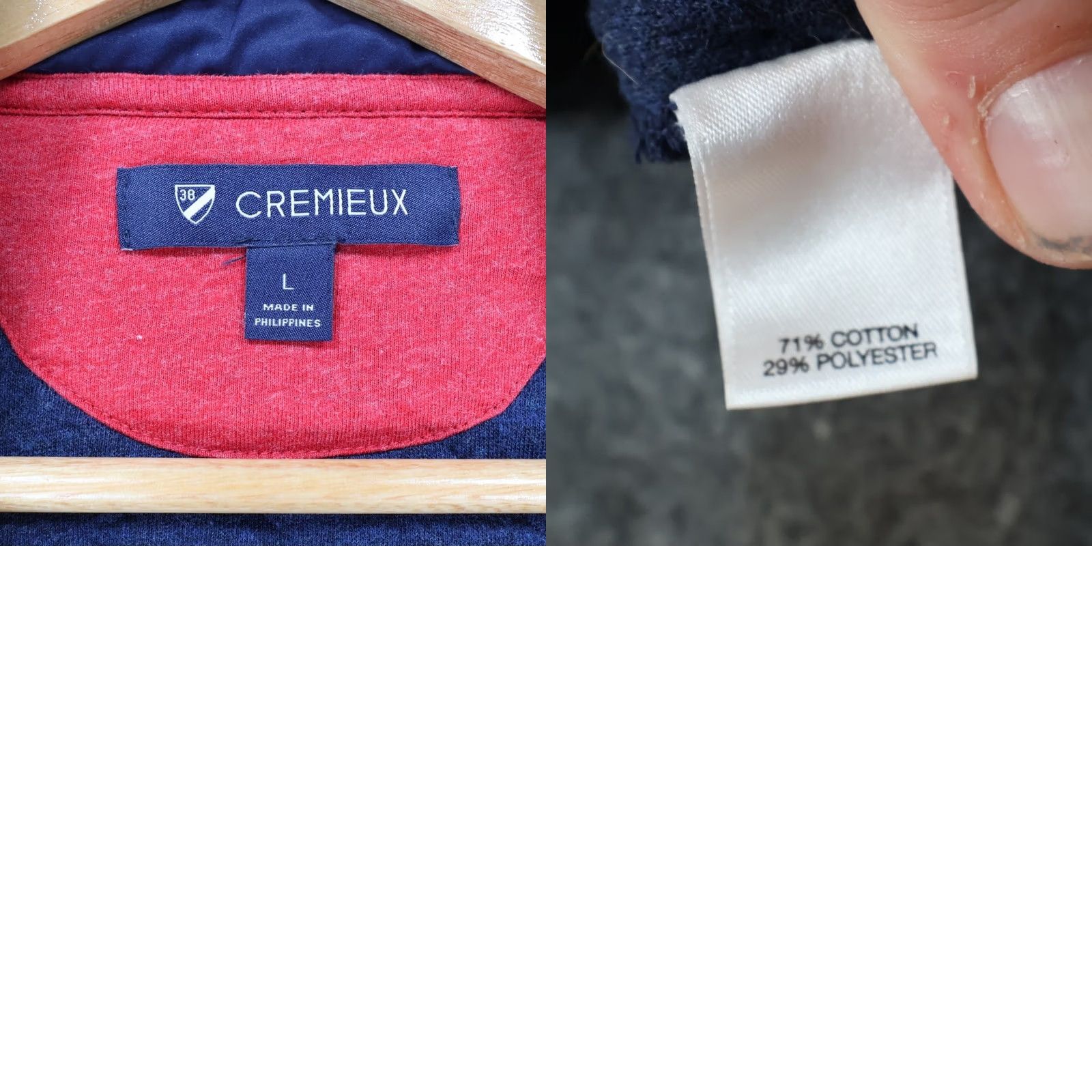 Cremieux Cremieux Vest Mens Large Blue Quilted Full Zip Mock Neck Sleeveless Size US L / EU 52-54 / 3 - 8 Thumbnail