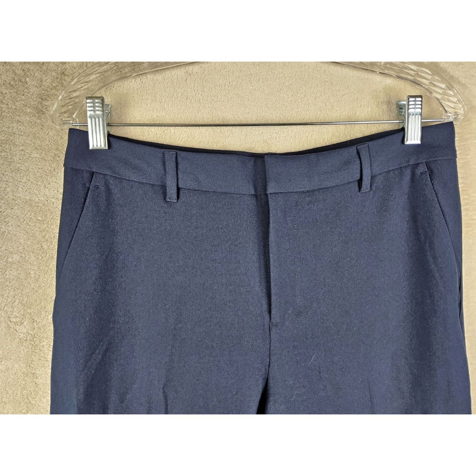 Banana Republic Banana Republic Women's Dress Pants Navy Blue Stretch Petite 8P Size 28" / US 6 / IT 42 - 3 Thumbnail