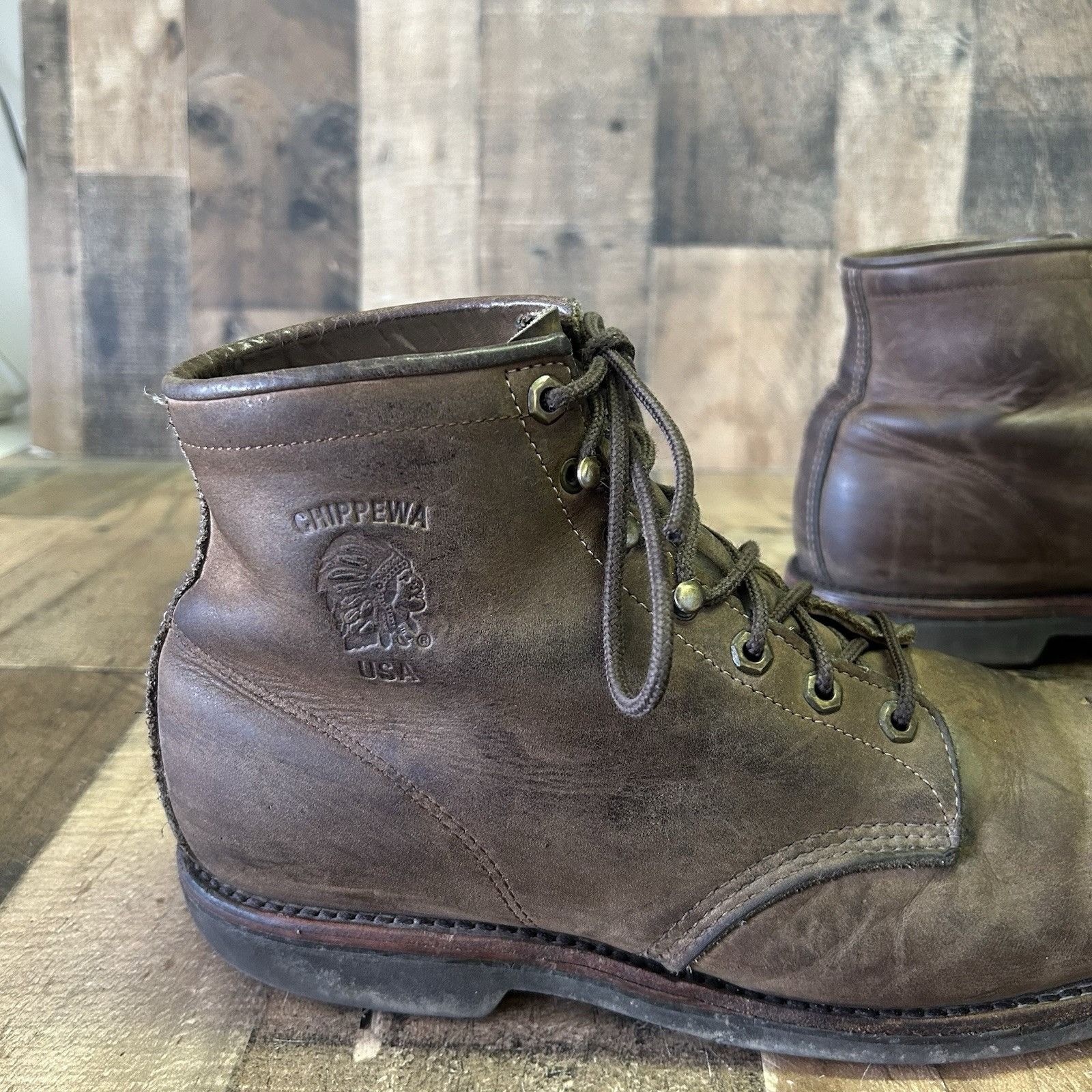 Chippewa Chippewa Steel Toe 20066 Ankle Work Boots Mens 13 D Size US 13 / EU 46 - 12 Thumbnail