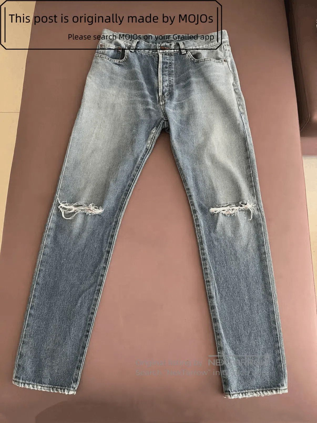 Saint Laurent Paris Sz 32 Saint Laurent Paris 16SS Double Cut Denim mojos151424 Size US 32 / EU 48 - 1 Thumbnail