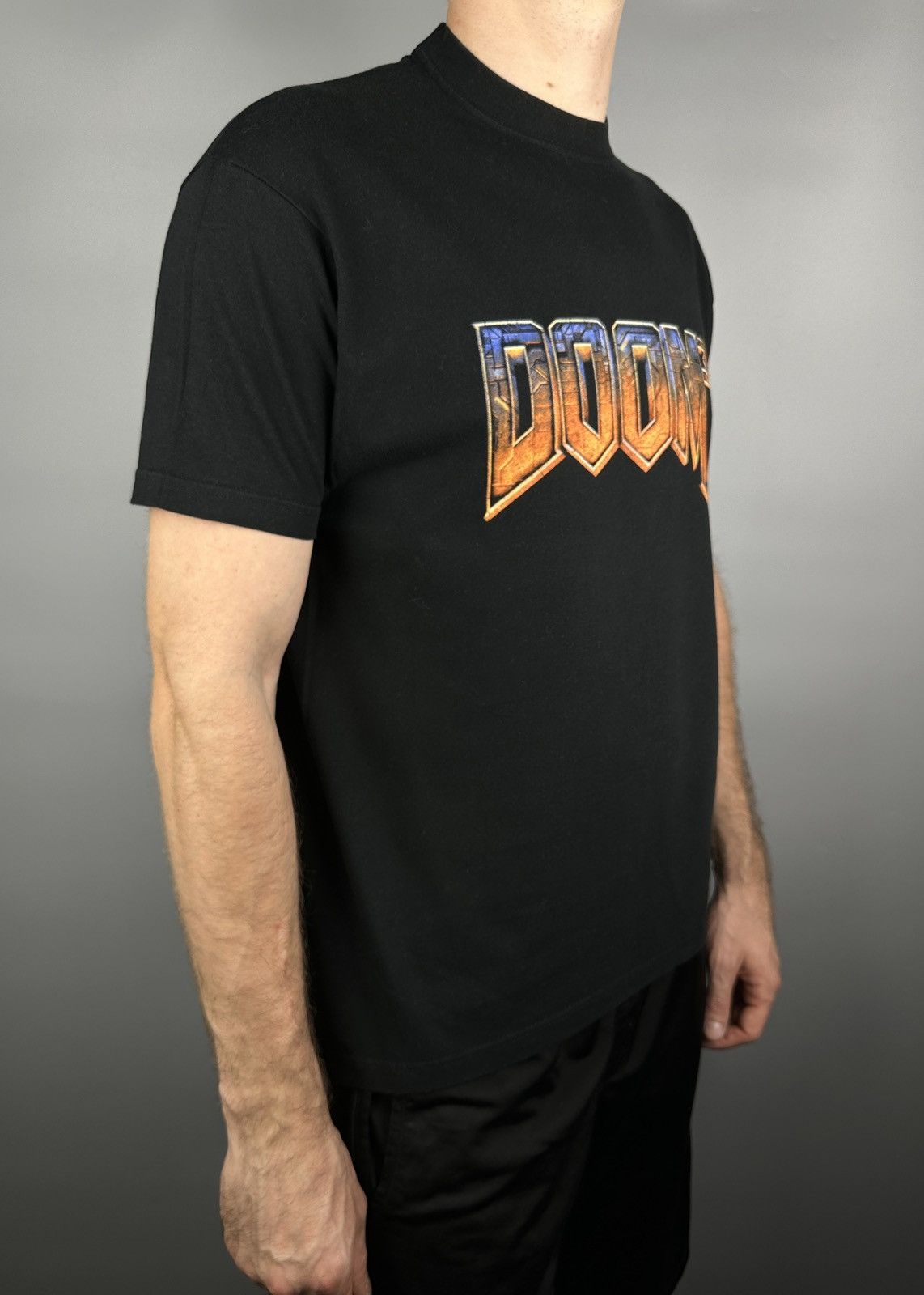 Vintage 2004 Vintage Doom 3 Video Game Promo Graphic T Shirt Tee Size US M / EU 48-50 / 2 - 10 Thumbnail
