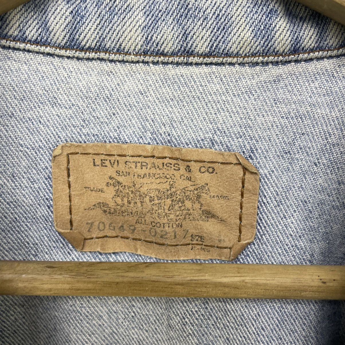 Levi's × Vintage Vintage Distressed Levis Orange Tab Trucker Jacket Size US L / EU 52-54 / 3 - 9 Thumbnail