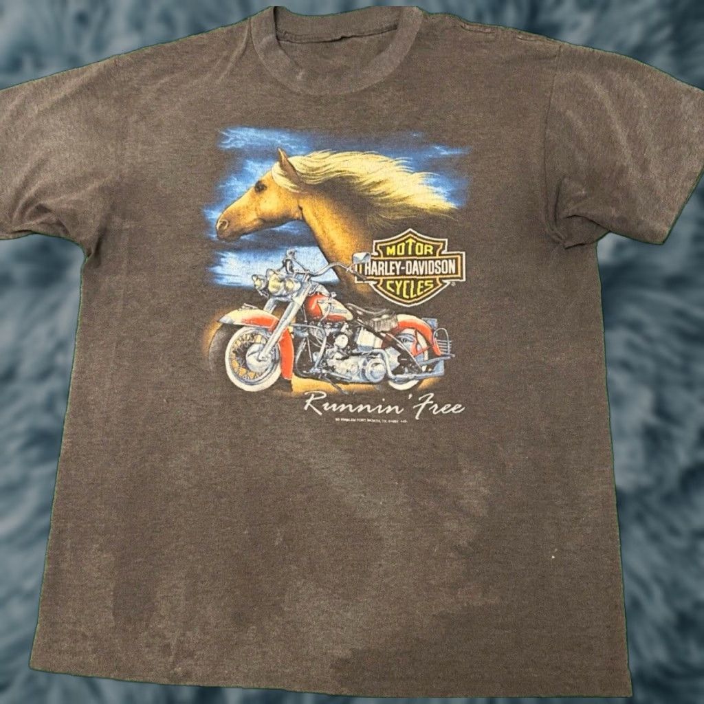 Harley Davidson VINTAGE 80s 90s Harley Davidson 3D Emblem Runnin Free Rat Fink 1993 VTG Shirt XL Size US XL / EU 56 / 4 - 1 Thumbnail