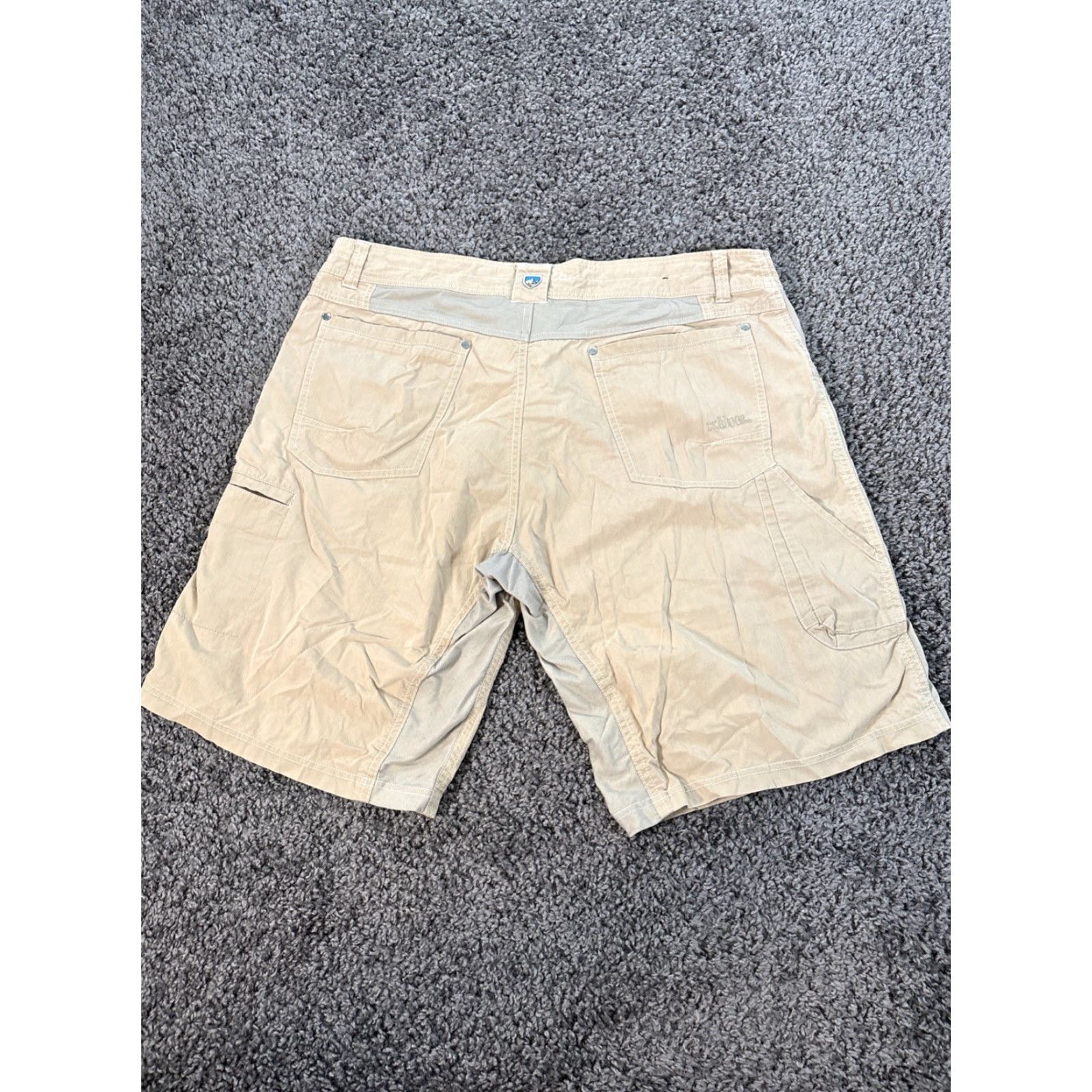 Vintage Kuhl Carpenter Shorts Men 38 Beige Nylon Cotton Spandex Casual Chino Pockets Belt Loops Regular Front Flat Front Vintage No Size US 38 / EU 54 - 7 Thumbnail