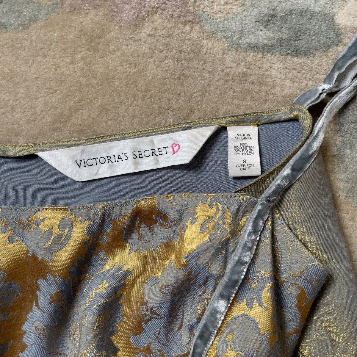 Victoria's Secret Victoria’s Secret 1990s Jacquard Damask Camisole (S) Size S / US 4 / IT 40 - 6 Thumbnail