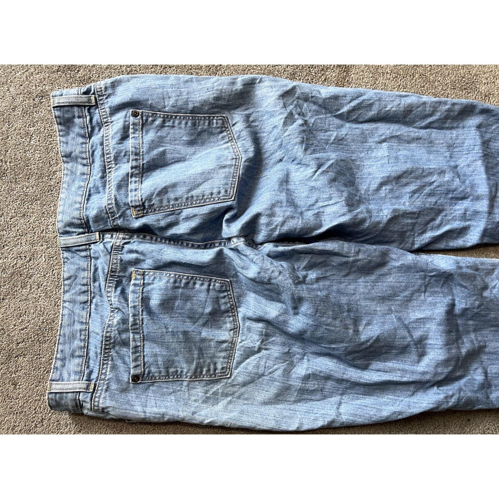 Vintage L.L. Bean Classic Fit Jeans 16 Reg Straight Leg Light Wash Denim Size 38" / US 16 / IT 52 - 4 Thumbnail