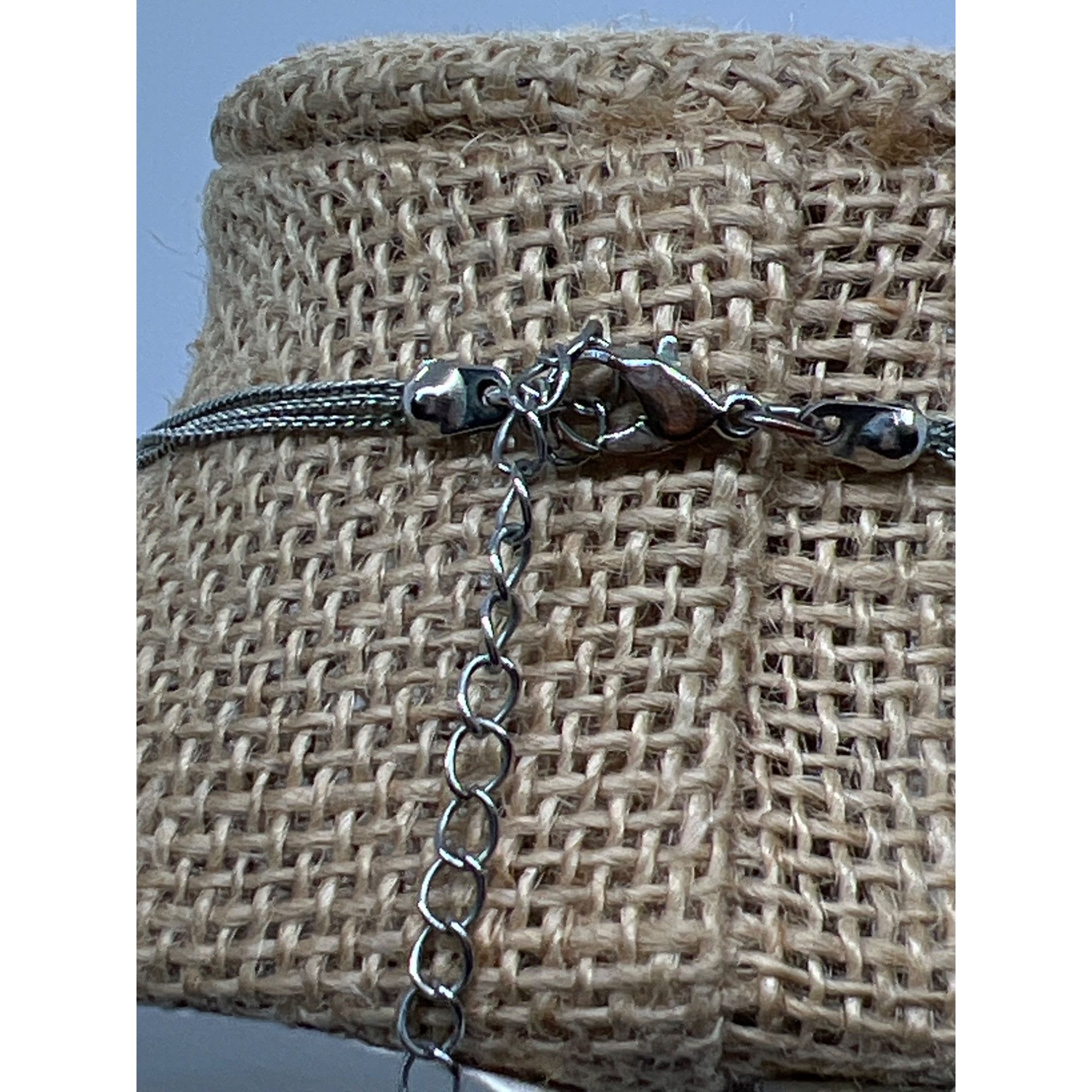 Other Multi-Layered White & Silver Bead Necklace With Lobster Clas Size ONE SIZE - 3 Thumbnail