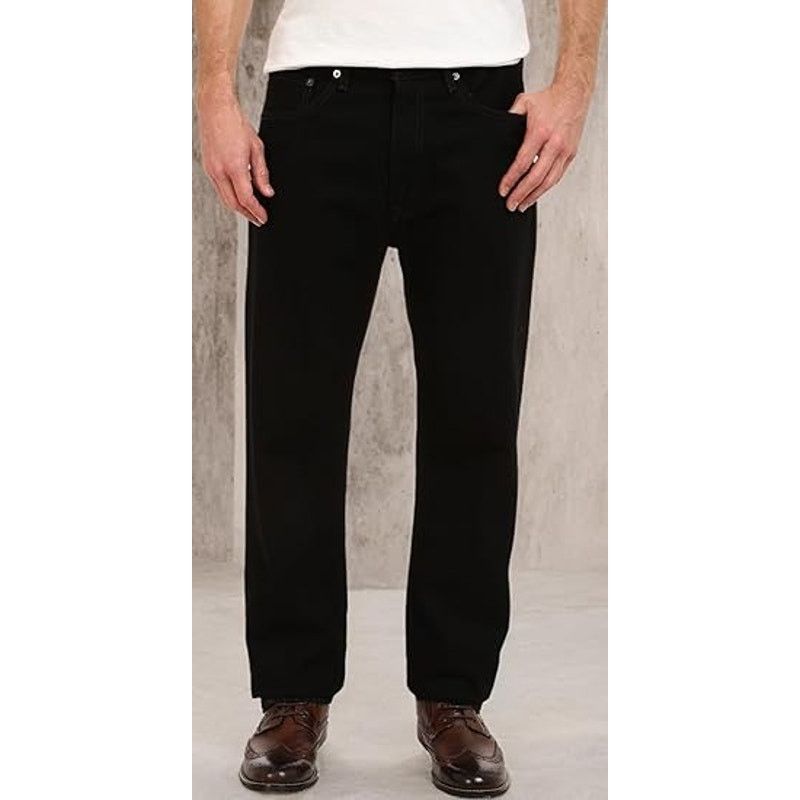 Levi's Levi's Men's 505 Regular Fit Black Denim Jeans 30 x 32 New Size US 30 / EU 46 - 4 Thumbnail