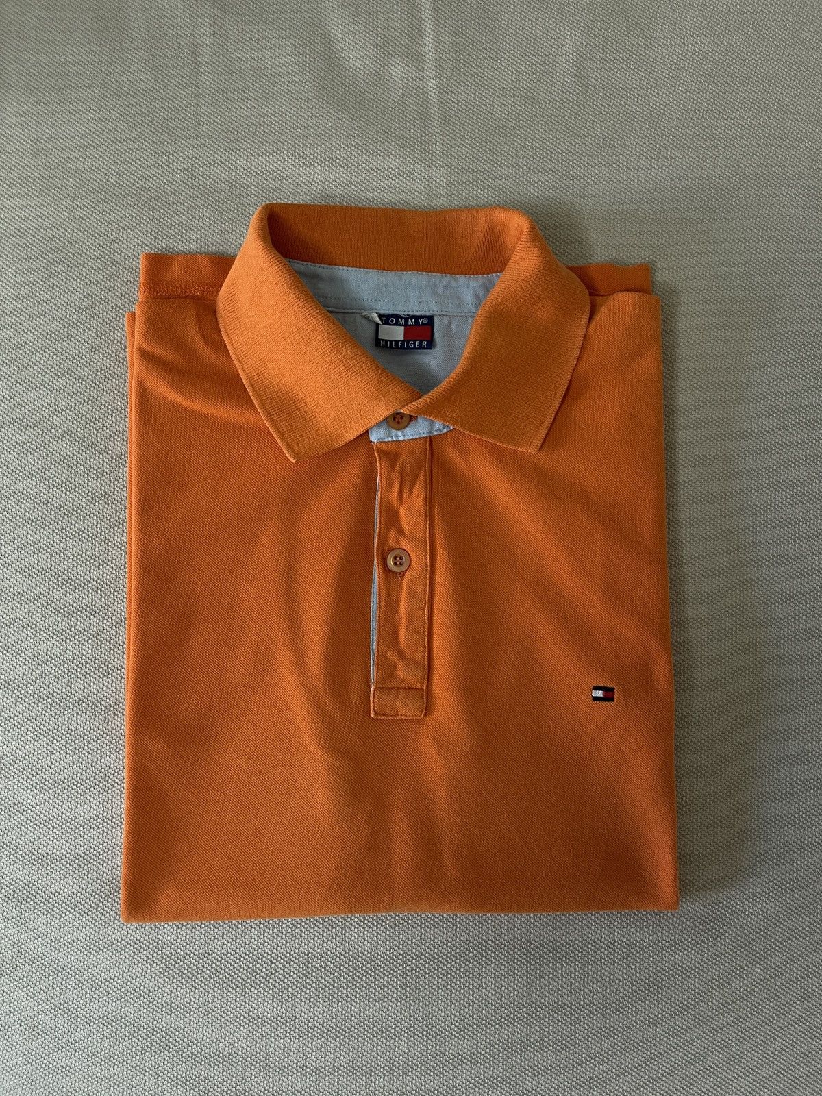 Tommy Hilfiger Vintage Tommy Hilfiger Polo Orange Size US M / EU 48-50 / 2 - 7 Thumbnail
