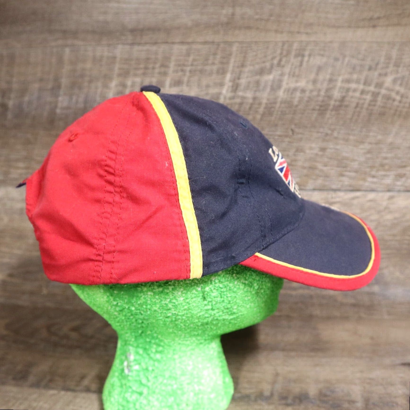 Vintage VINTAGE Hat London England Union Flag Vacation Travel Blue Red Cap Adult Adjustable Size ONE SIZE - 3 Thumbnail