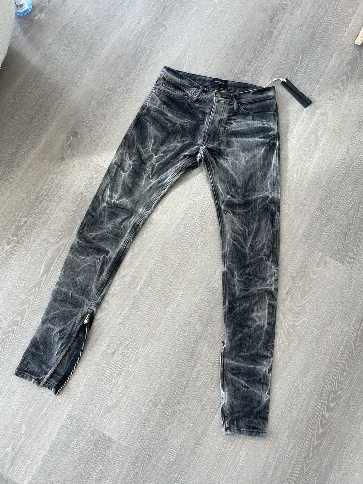 Fear of God Fear of God fifth collection black holy water jeans | Grailed