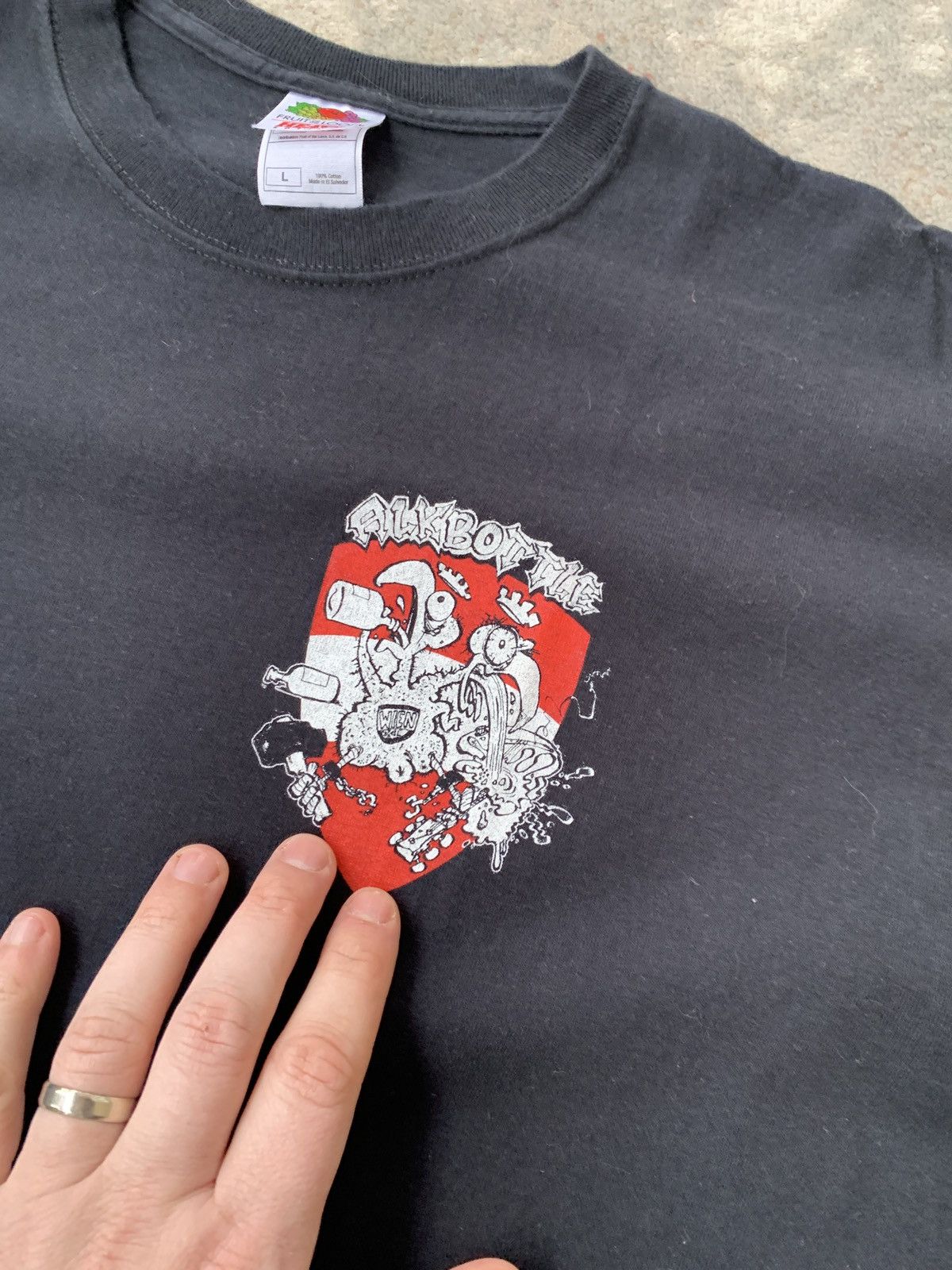 Fruit Of The Loom Vintage Hier Regiert Der Rock N' Roll Tee Size US L / EU 52-54 / 3 - 2 Thumbnail