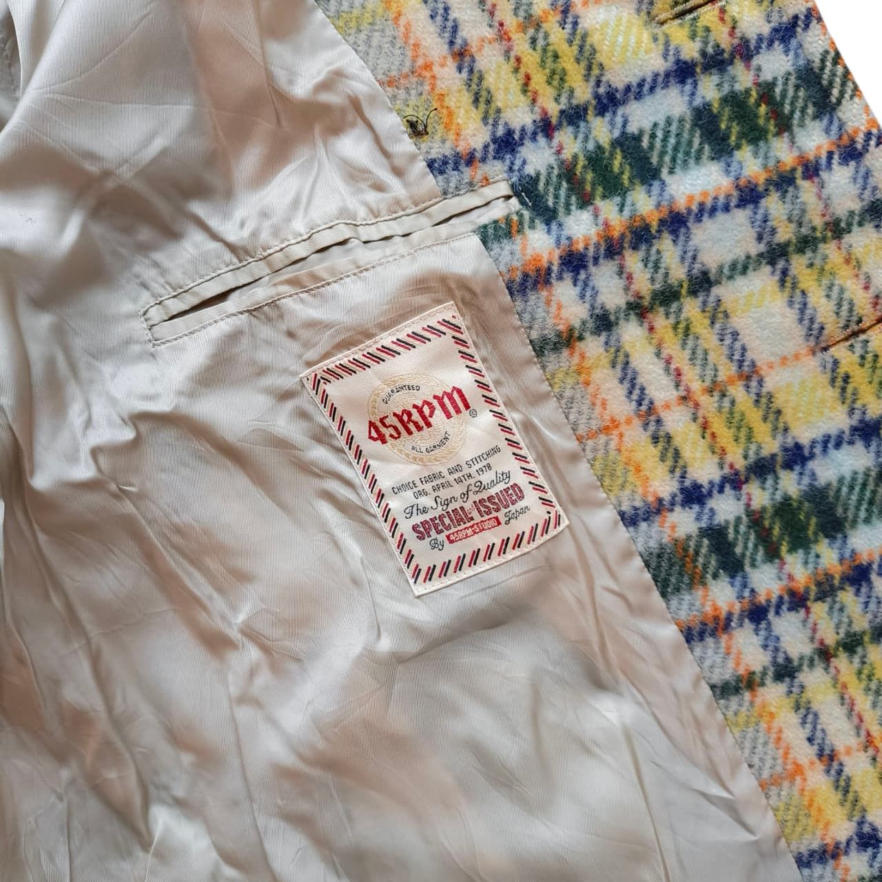 45rpm 45rpm Heavy Coats Wool Plaid Jacket Japan Made Size US M / EU 48-50 / 2 - 8 Thumbnail