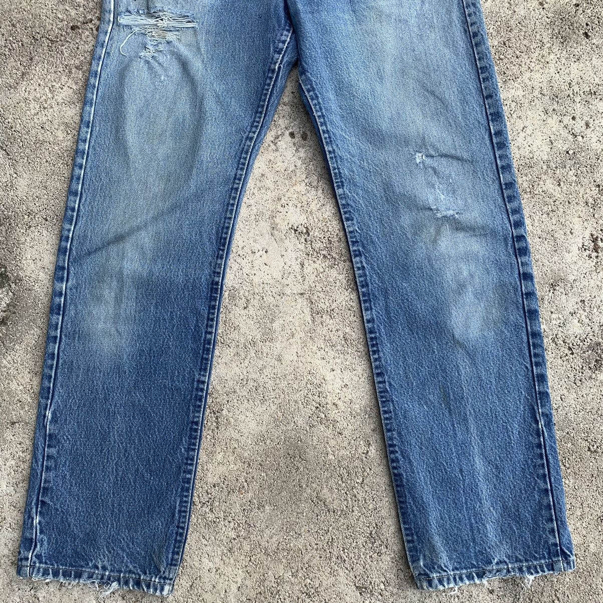 Lee Vintage 90s Lee USA Straight Leg Distressed Jeans W30X30 Size US 30 / EU 46 - 5 Thumbnail