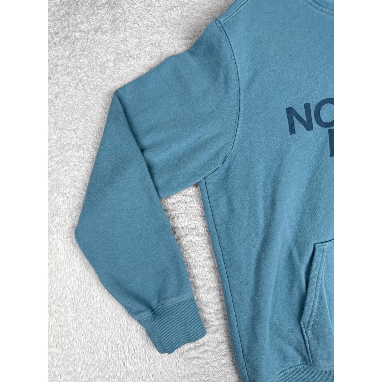 The North Face The North Face Sweatshirt Hoodie Mens Medium Blue Logo Graphic Print Pullover Fleece Knit Jersey Pullover Size US M / EU 48-50 / 2 - 3 Thumbnail