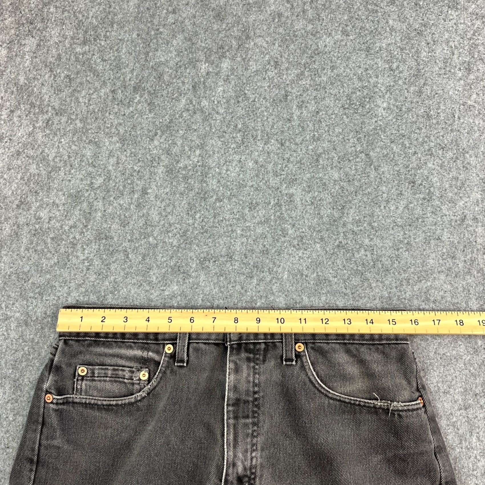 Levi's VINTAGE Levi's Jeans Straight 32 32 Dark Grey Faded Orange Tab 80s UK Made Mens Size US 32 / EU 48 - 6 Thumbnail