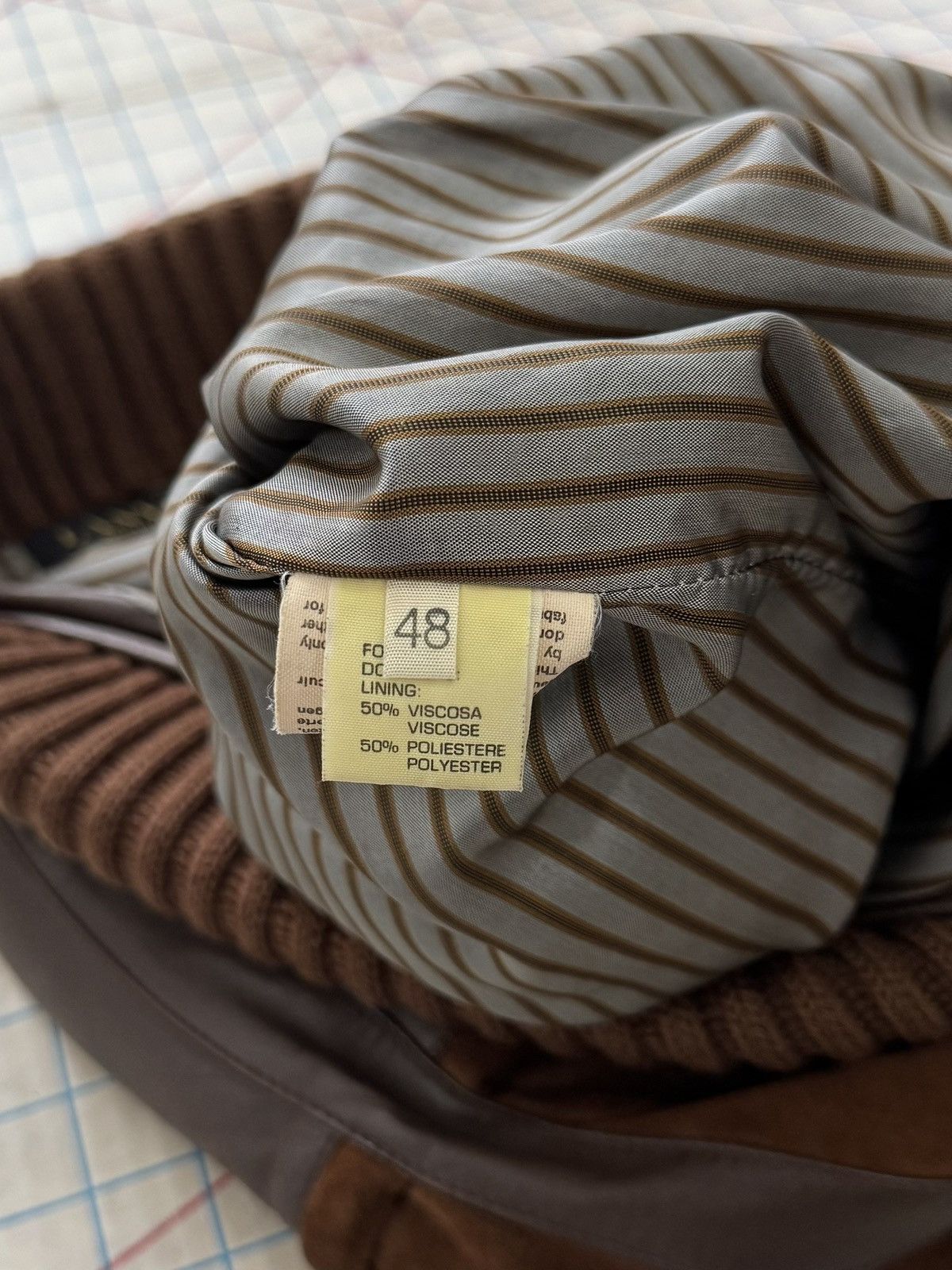 Designer × Lanvin × Vintage Vintage Lanvin Boutique Ovine Leather Shawl Collar Cardigan Size US XL / EU 56 / 4 - 11 Thumbnail
