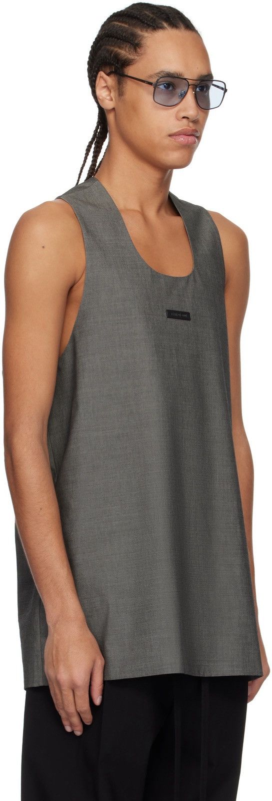 Fear of God Fear of God grey oxford tank Size US M / EU 48-50 / 2 - 12 Thumbnail
