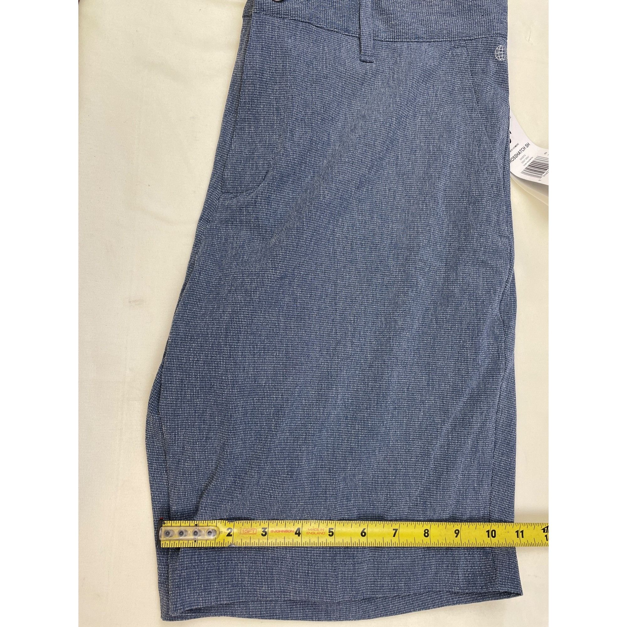 Adidas Adidas Men's Blue Flat Front 4-Pocket Golf Shorts Size 33 SK Size US 33 - 8 Thumbnail